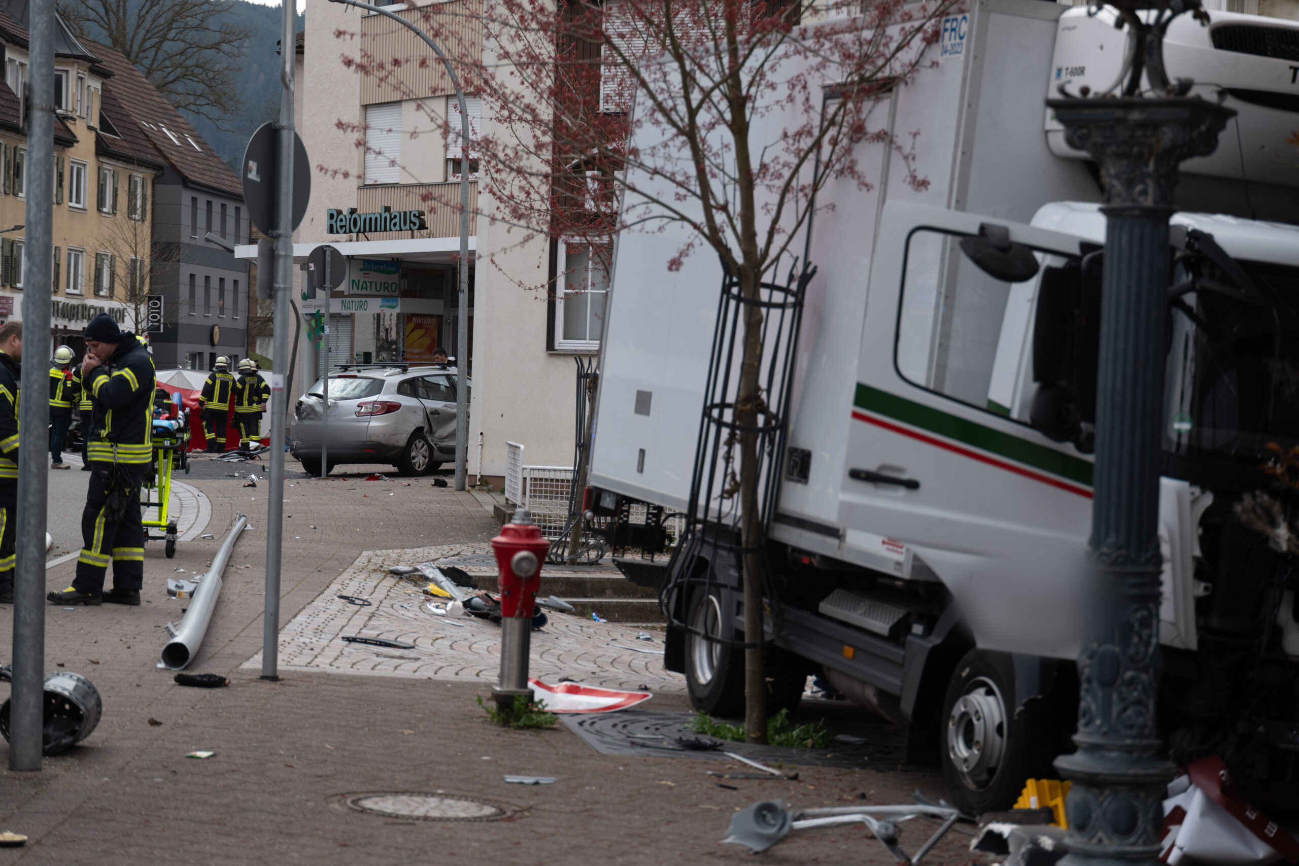Rettungskräfte im Einsatz