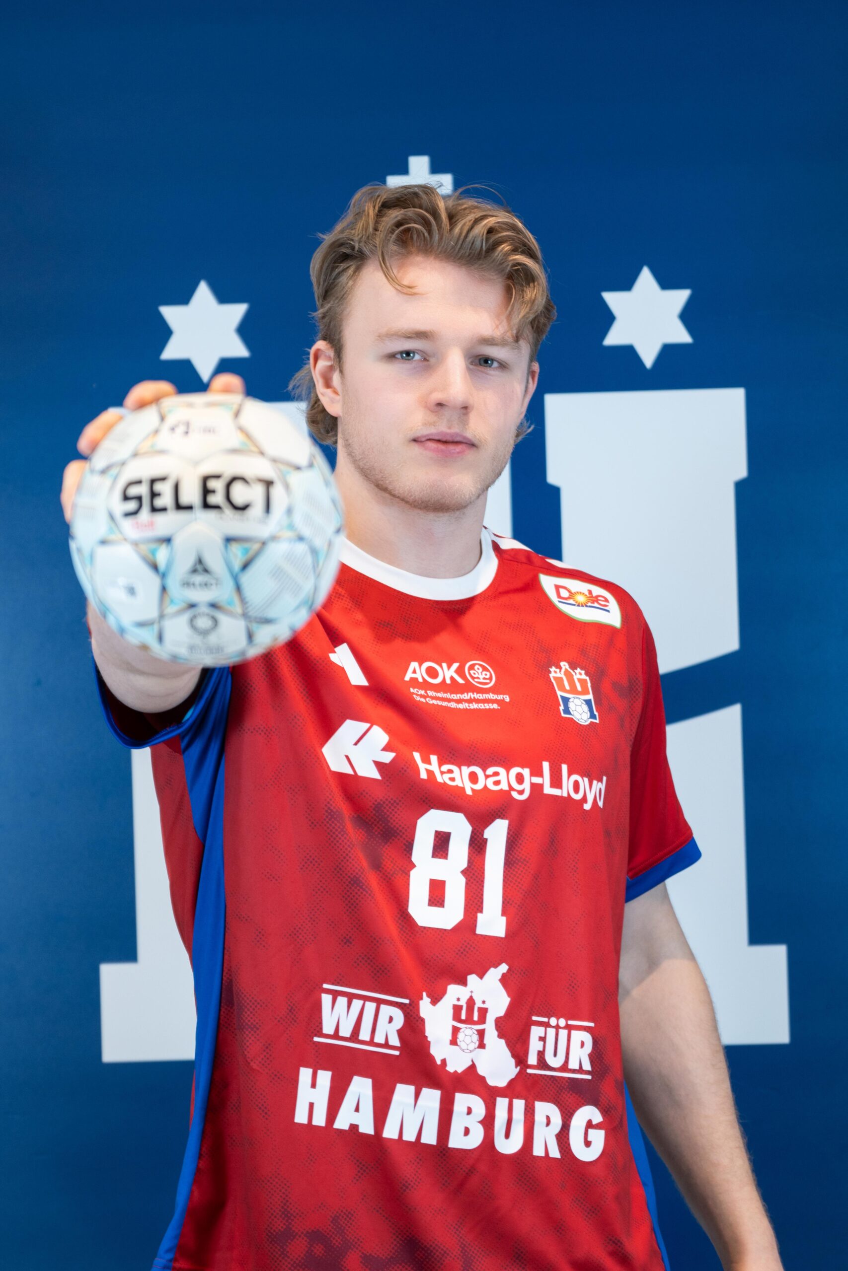 Martin Hovde bei seiner Vorstellung beim HSV Hamburg