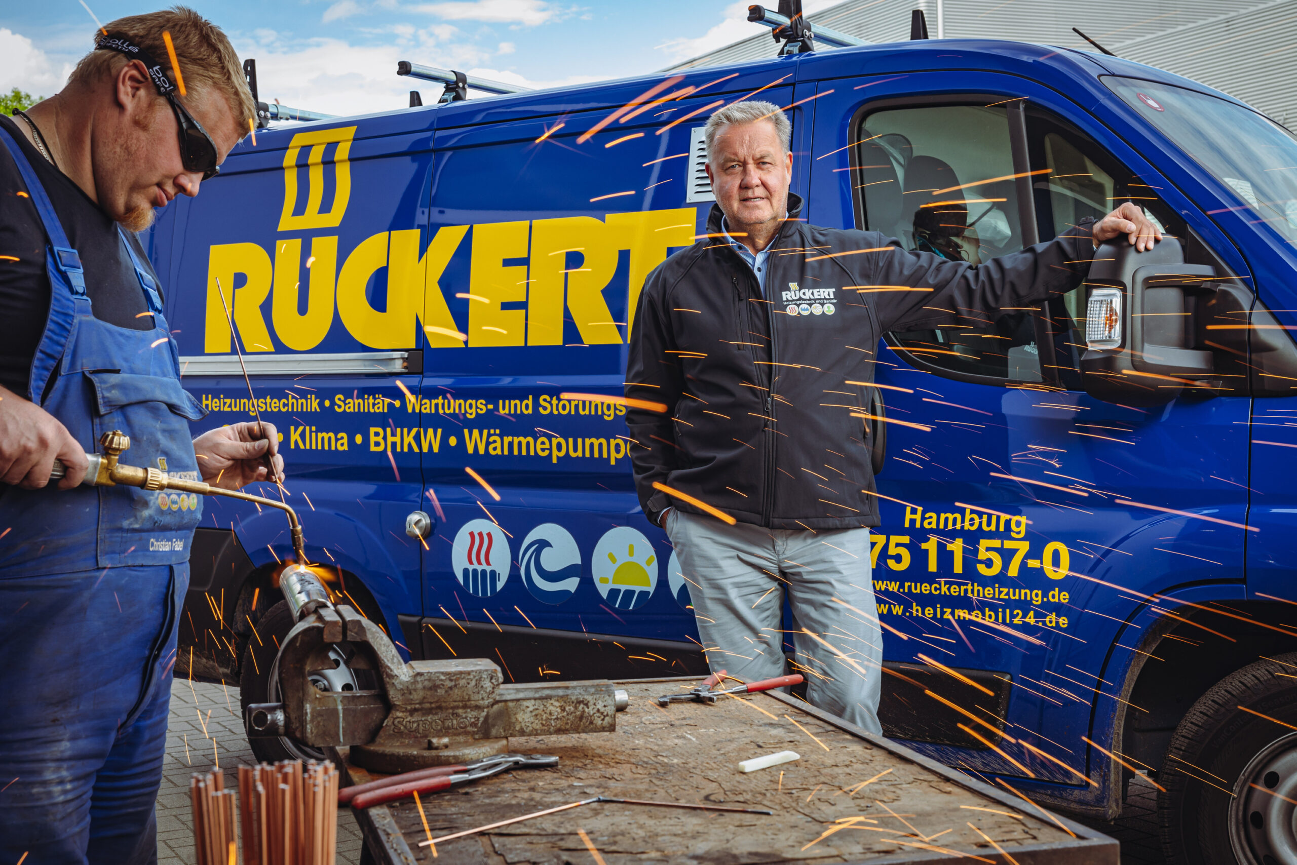 Arnold Rückert ist eine bekannte Firma für Heizungstechnik und Sanitär in Hamburg. Hier: Firmenchef Lars Rückert.