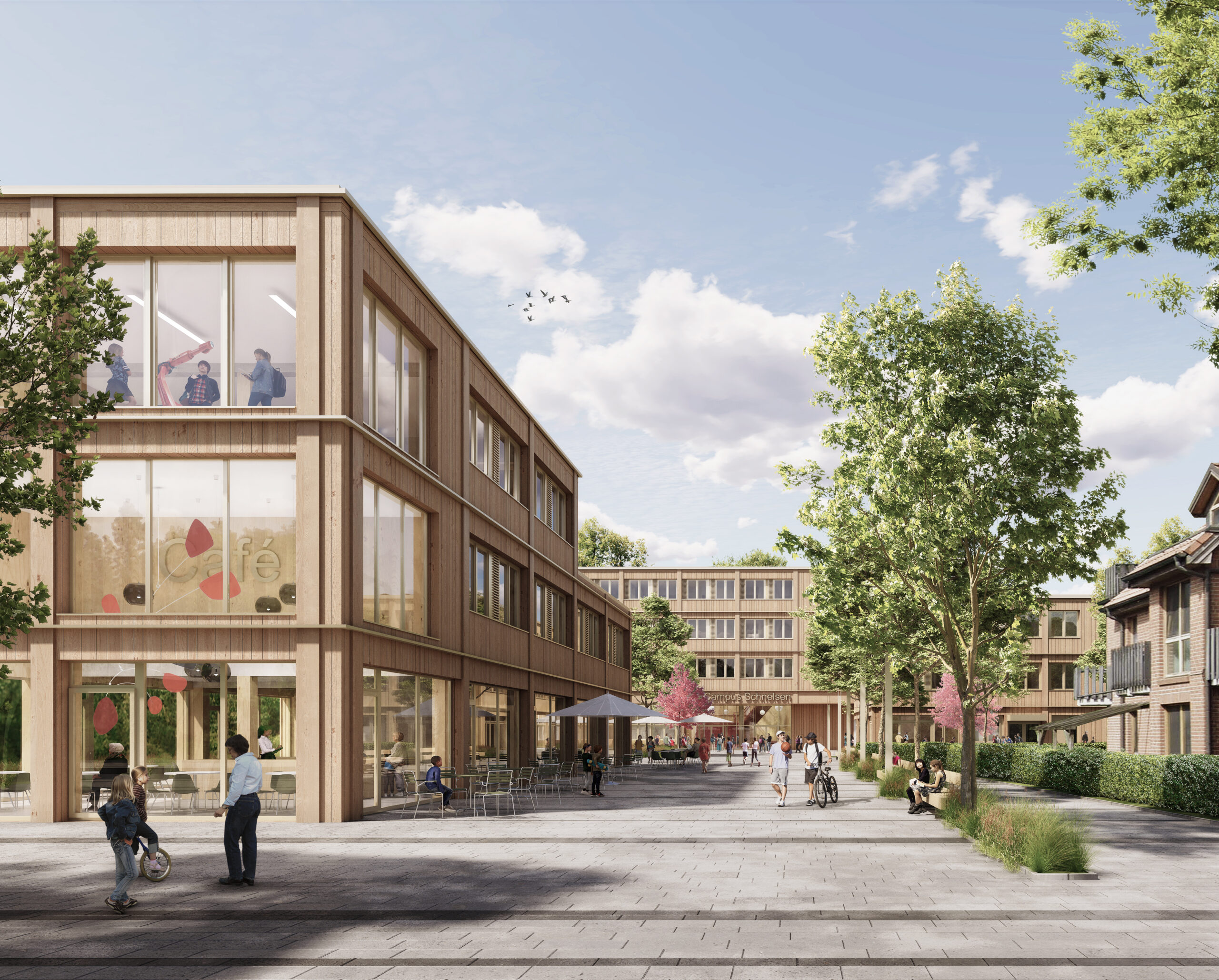 „Flexible Lernlandschaften“ soll die Campusschule Schnelsen bieten.