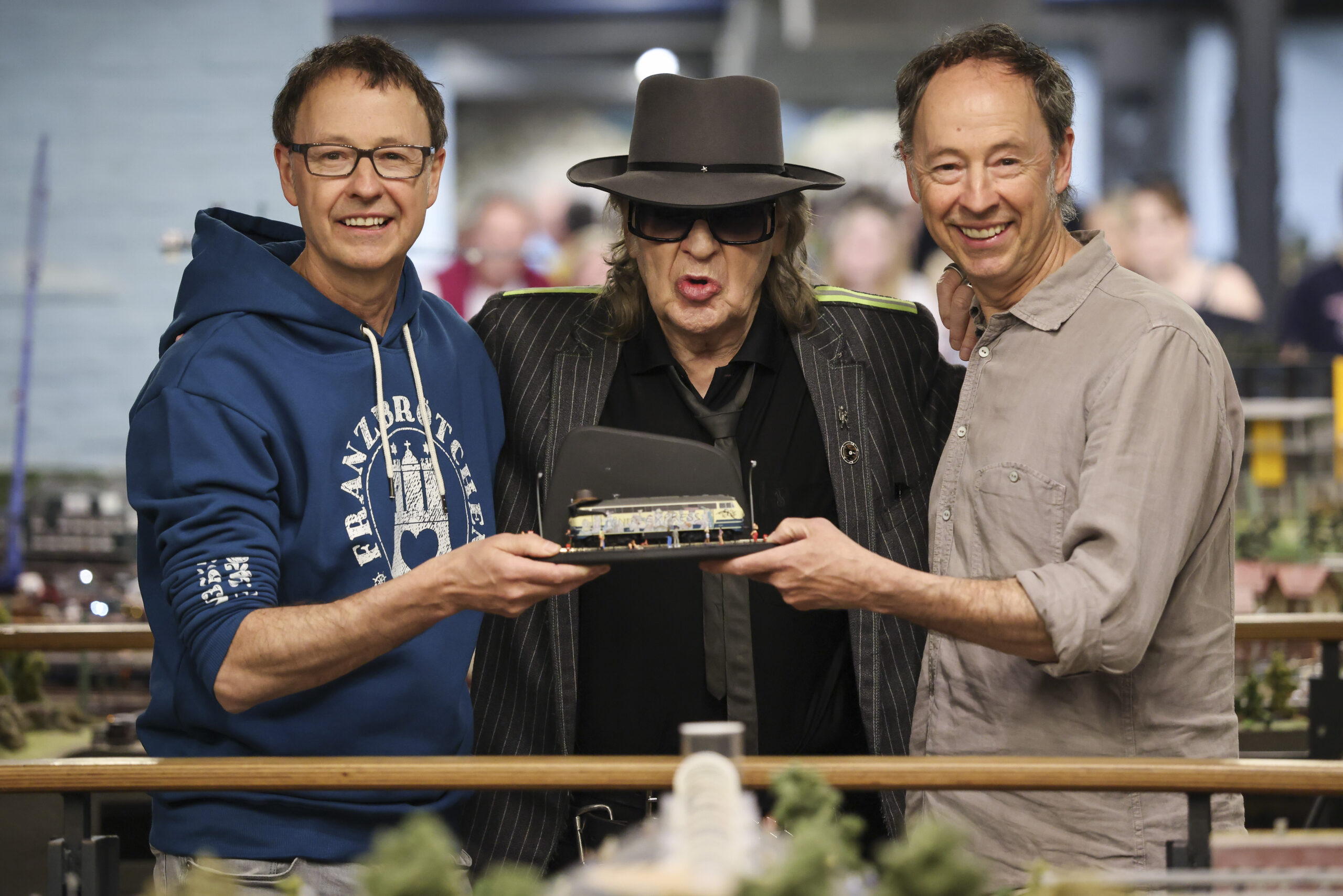 Udo Lindenberg mit Gerrit und Frederik Braun