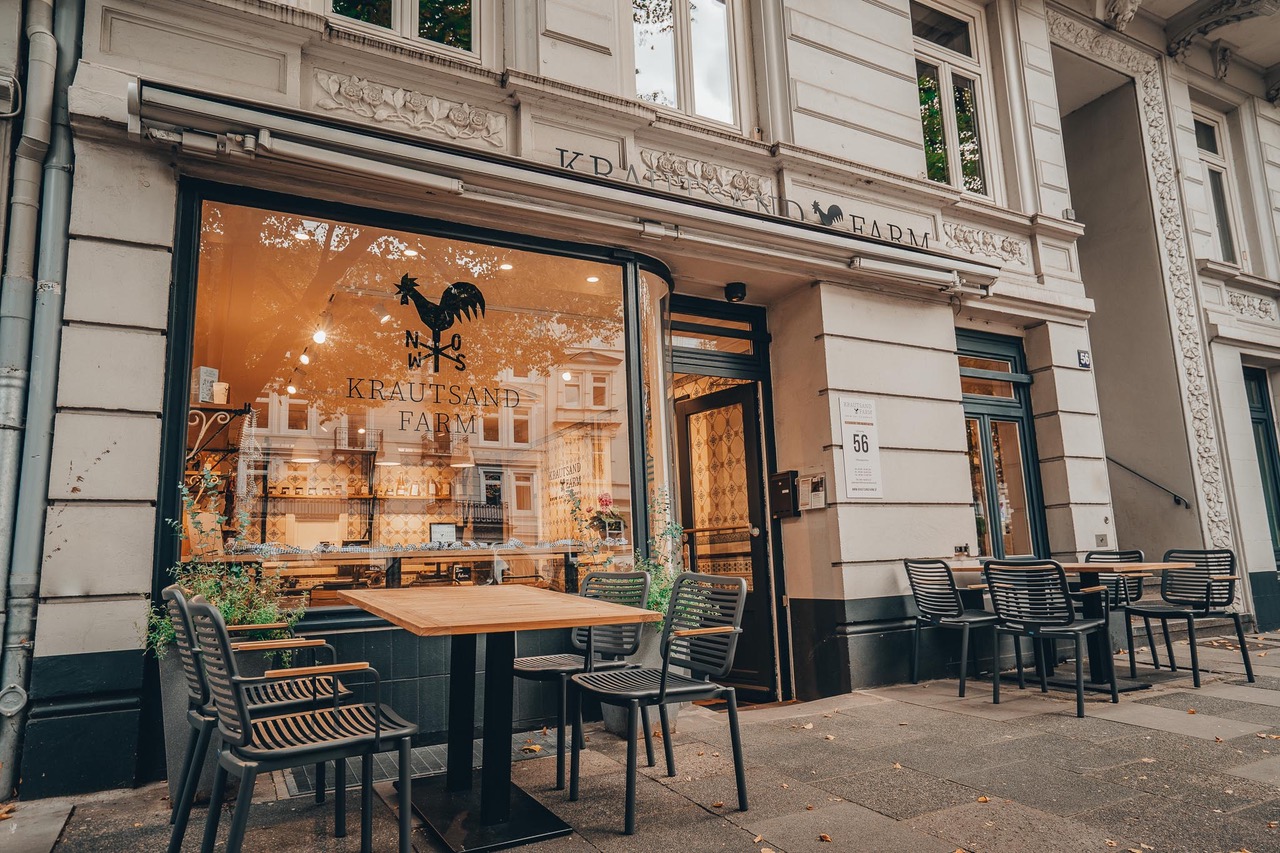 Die Fleischerei „Krautsand Farm“ im Lehmweg 56.