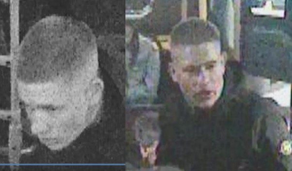 Die fünf Männer werden wegen einer rassistischen Attacke gesucht.