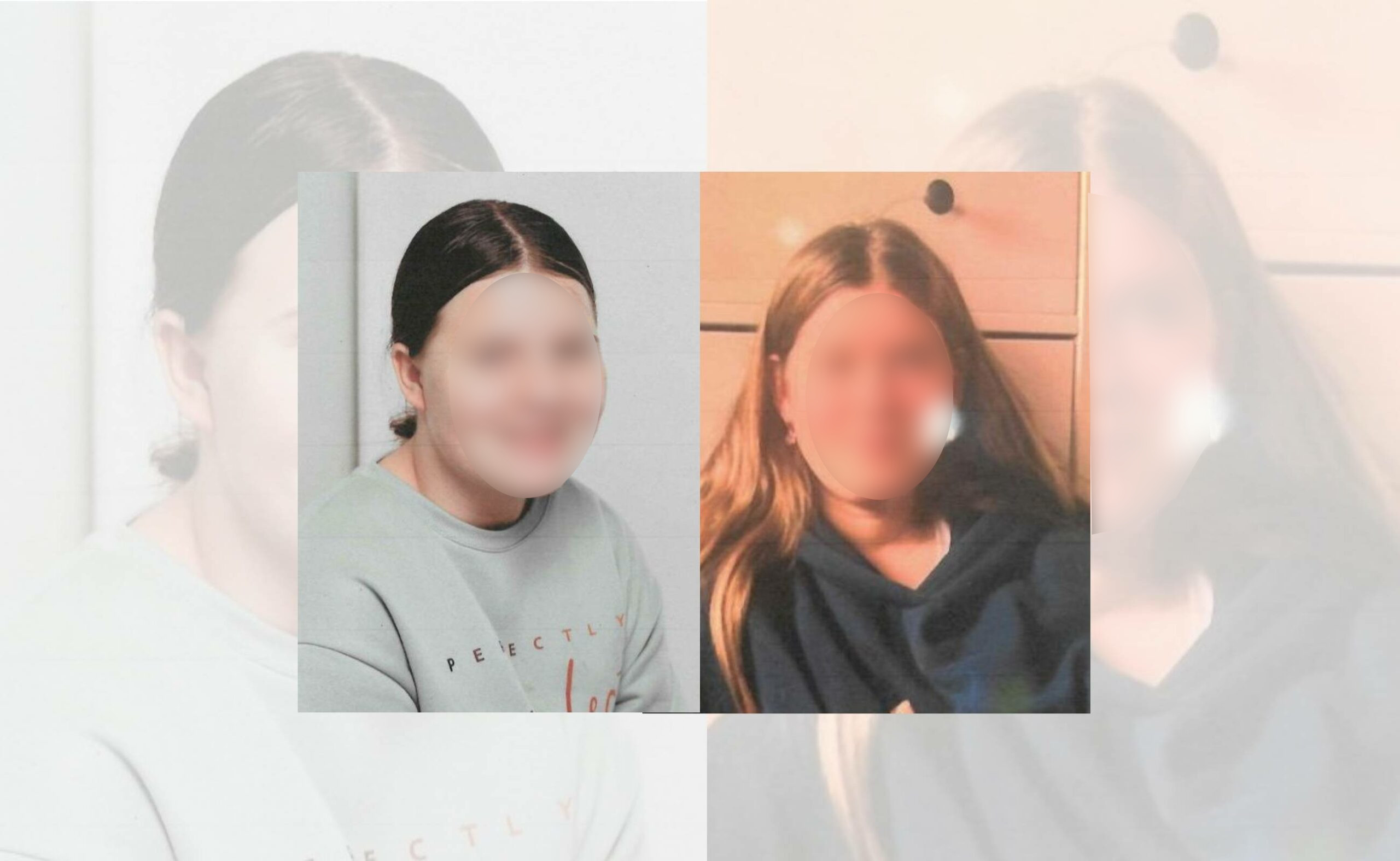 Mit diesen Bildern hatte die Polizei nach den Mädchen gesucht.