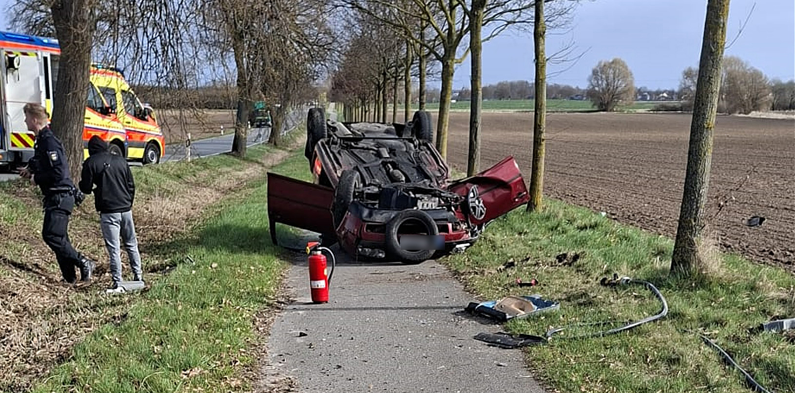 Unfall Landstraße Bastorf