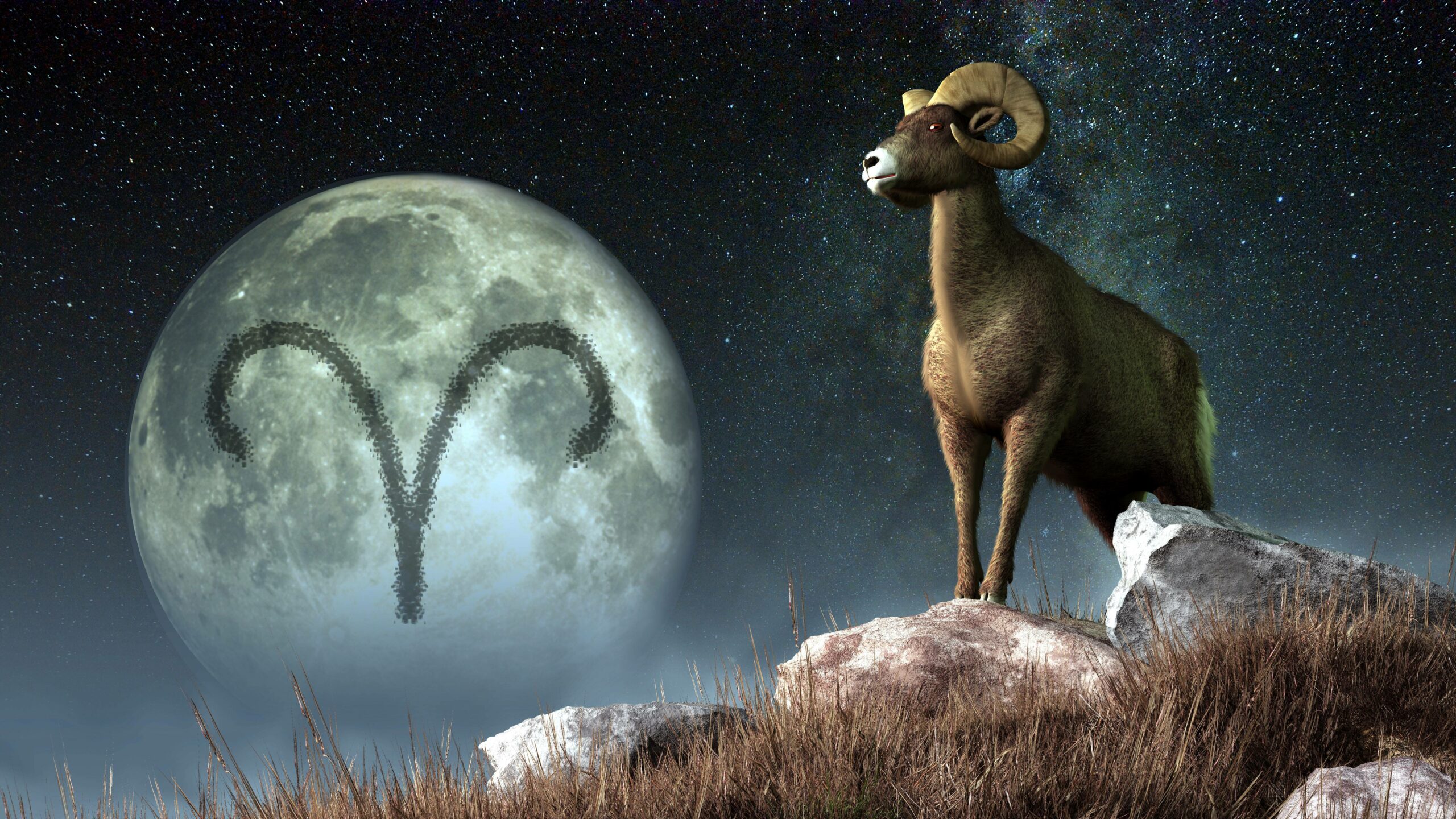 Symbolfoto Sternzeichen Widder mit dynamischer, kraftvoller Darstellung