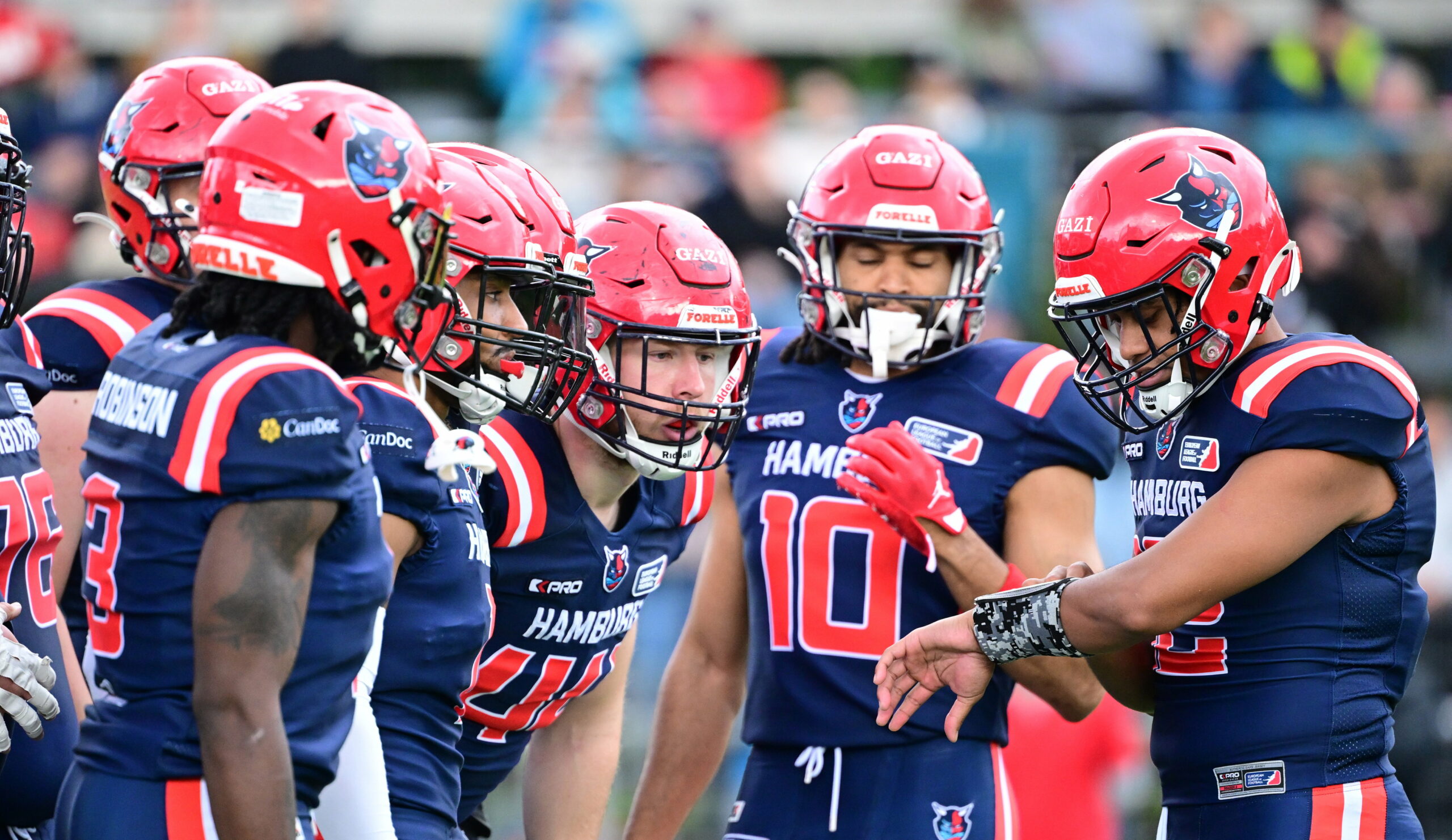 Foootvball-Spieler der Hamburg Sea Devils