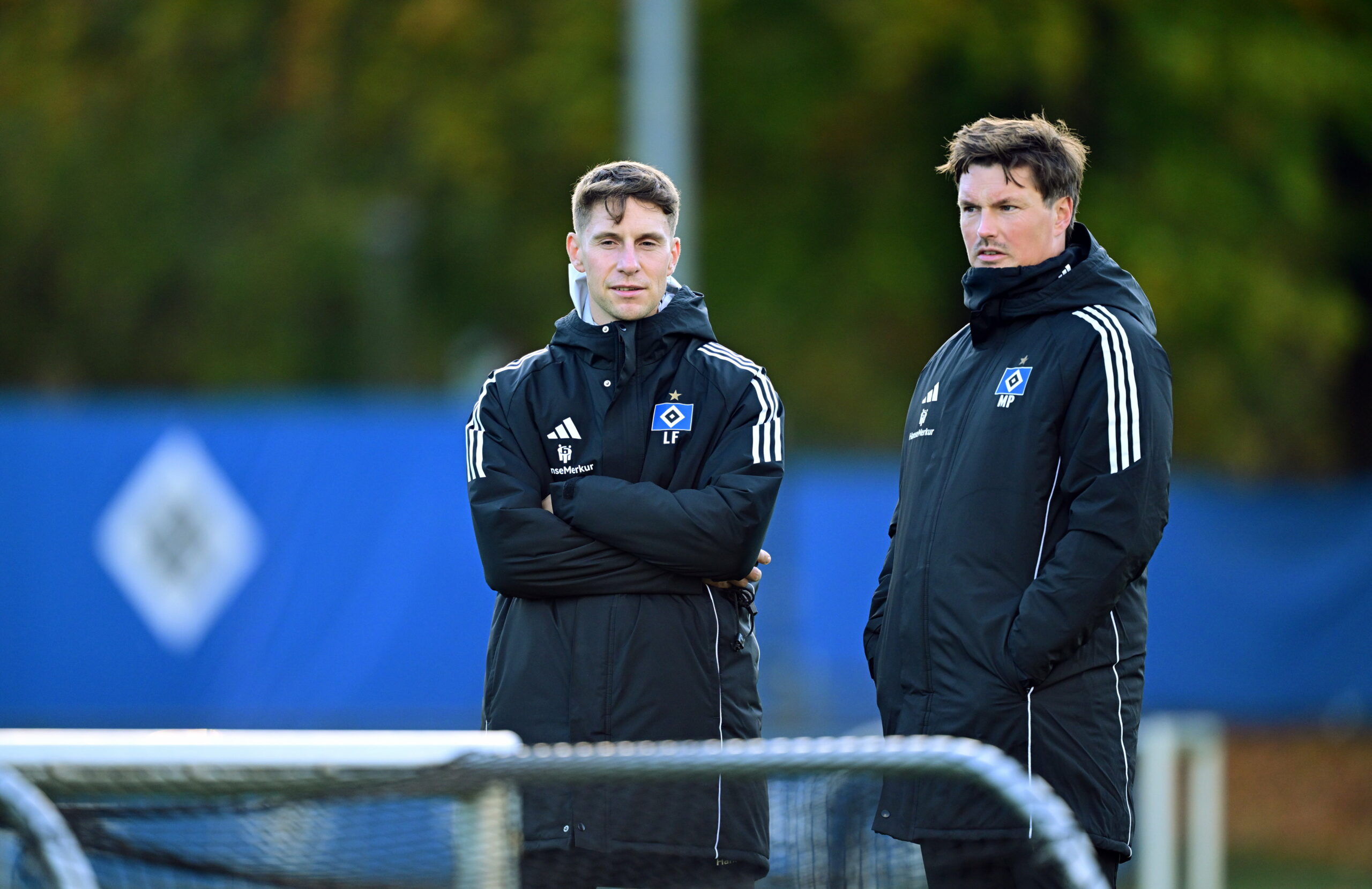 Loic Favé und Merlin Polzin auf dem Trainingsplatz