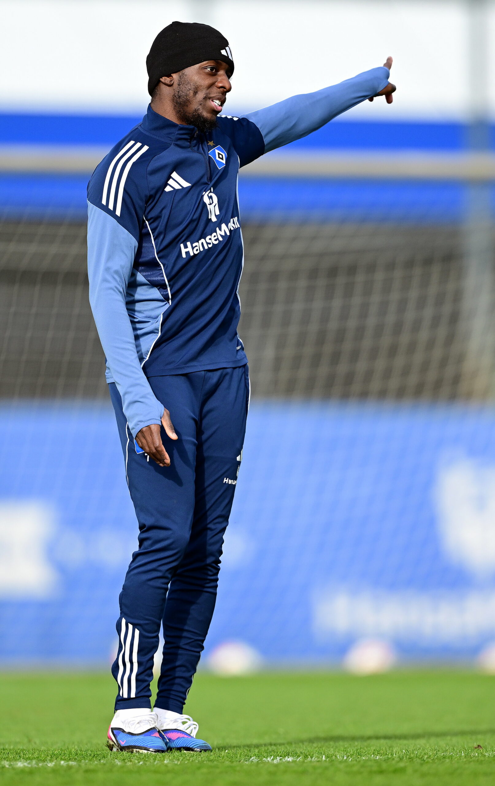 Jean-Luc Dompé im Training des HSV