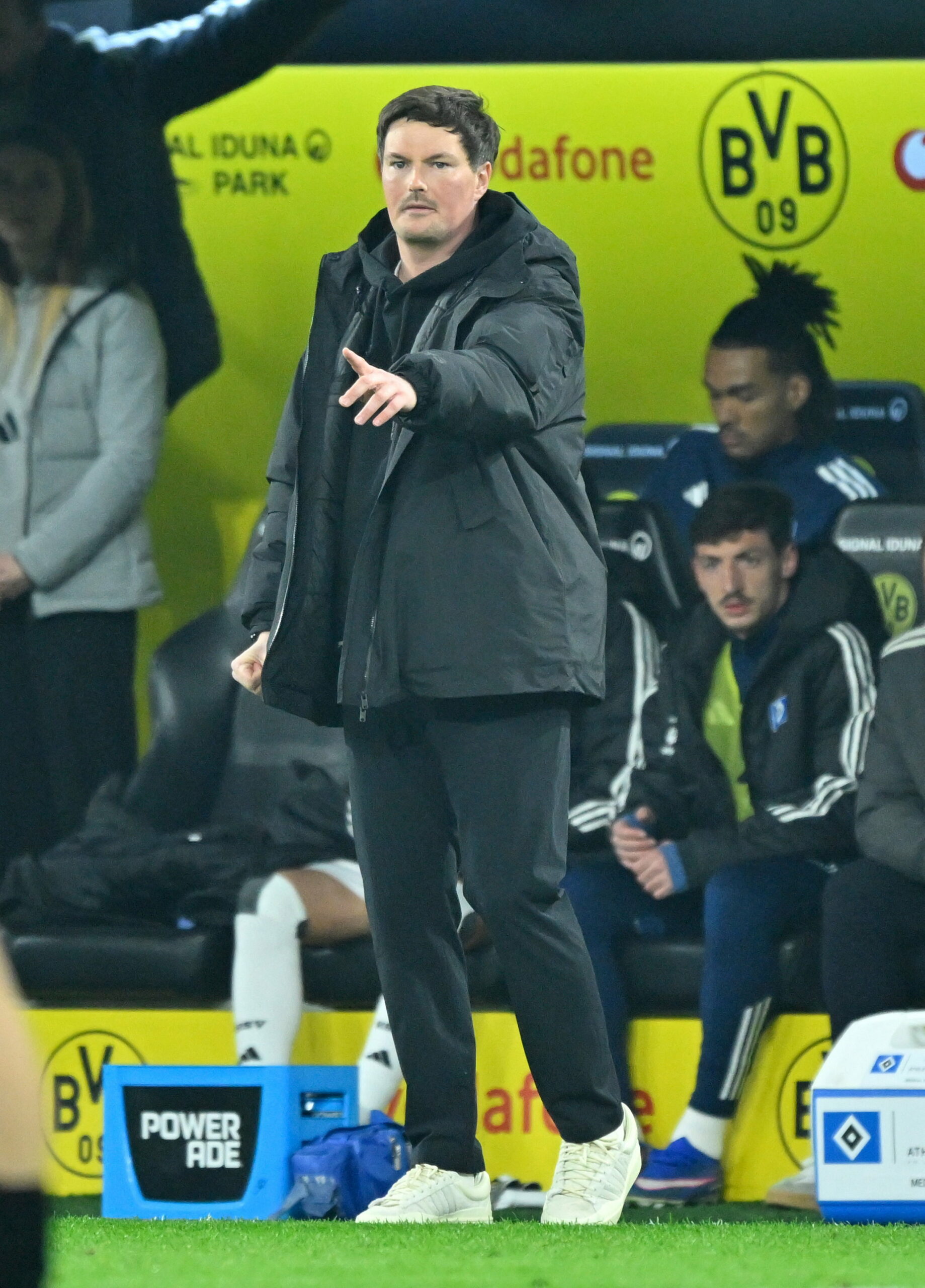 HSV-Trainer Merlin Polzin in Dortmund