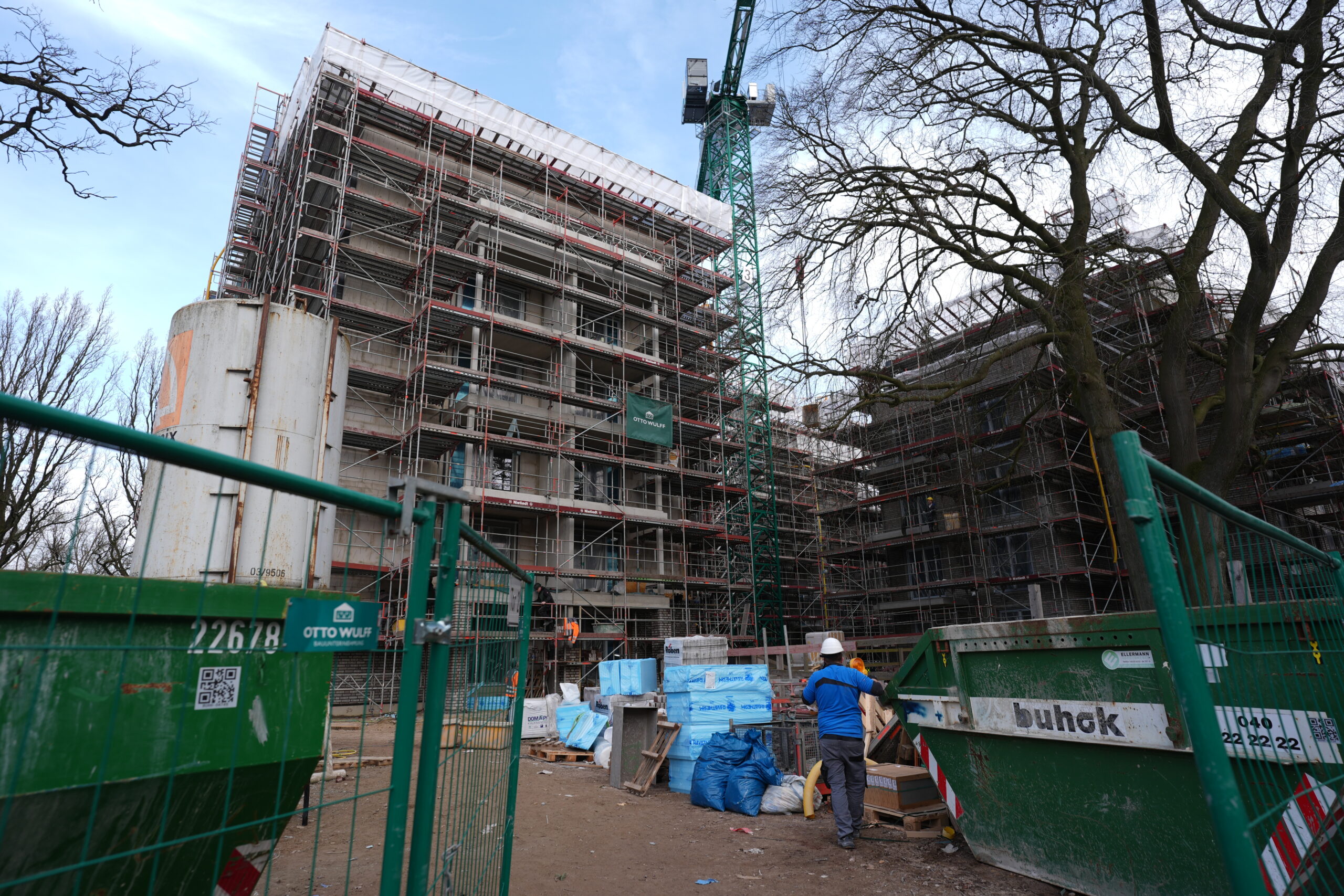Baustelle in Groß Borstel