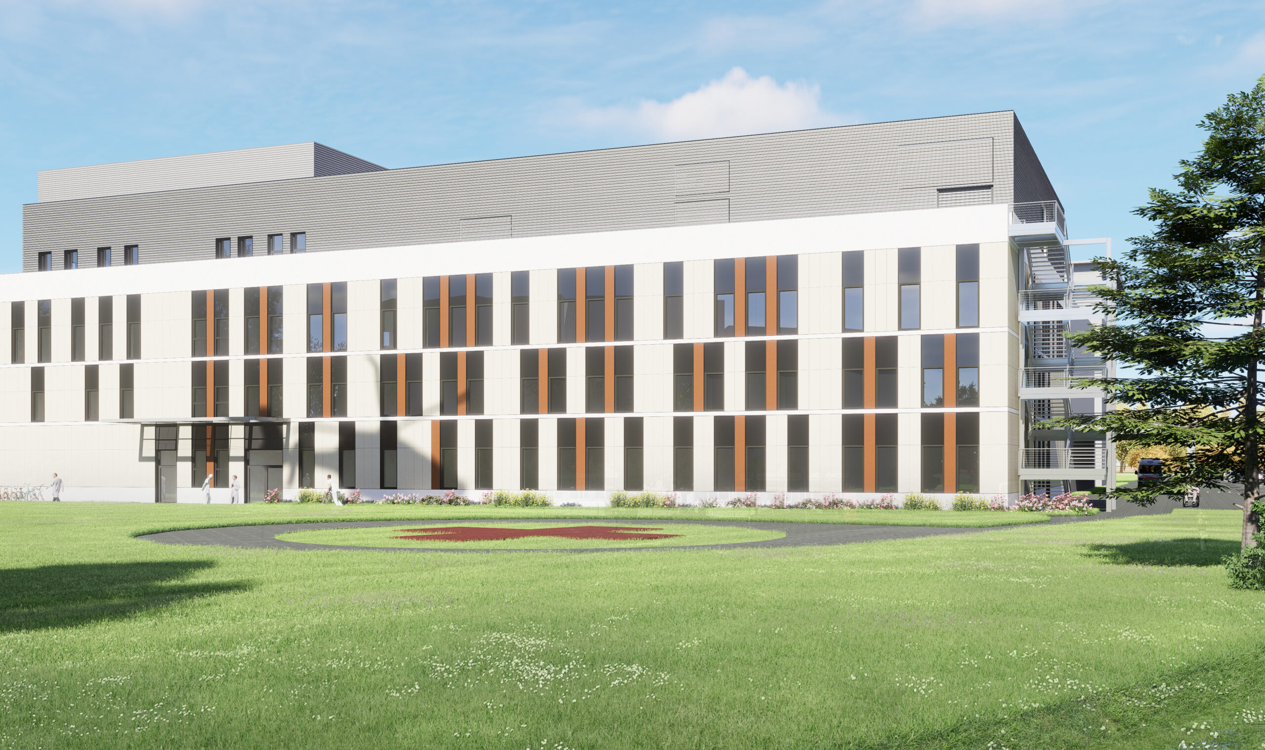 So soll der neue Anbau des Evangelischen Amalie Sieveking Krankenhaus aussehen.