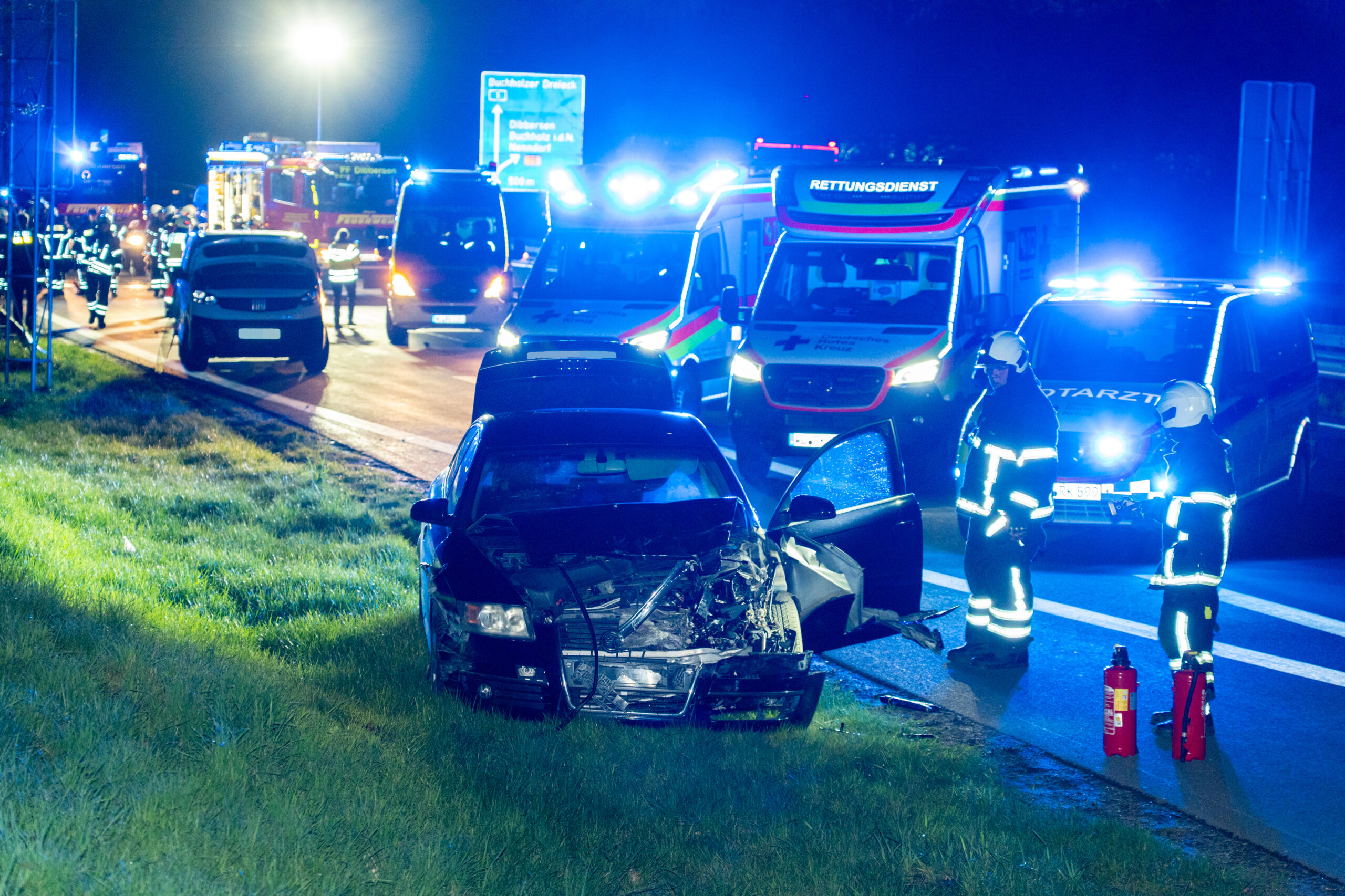A1 Unfall Dibbersen Polizei