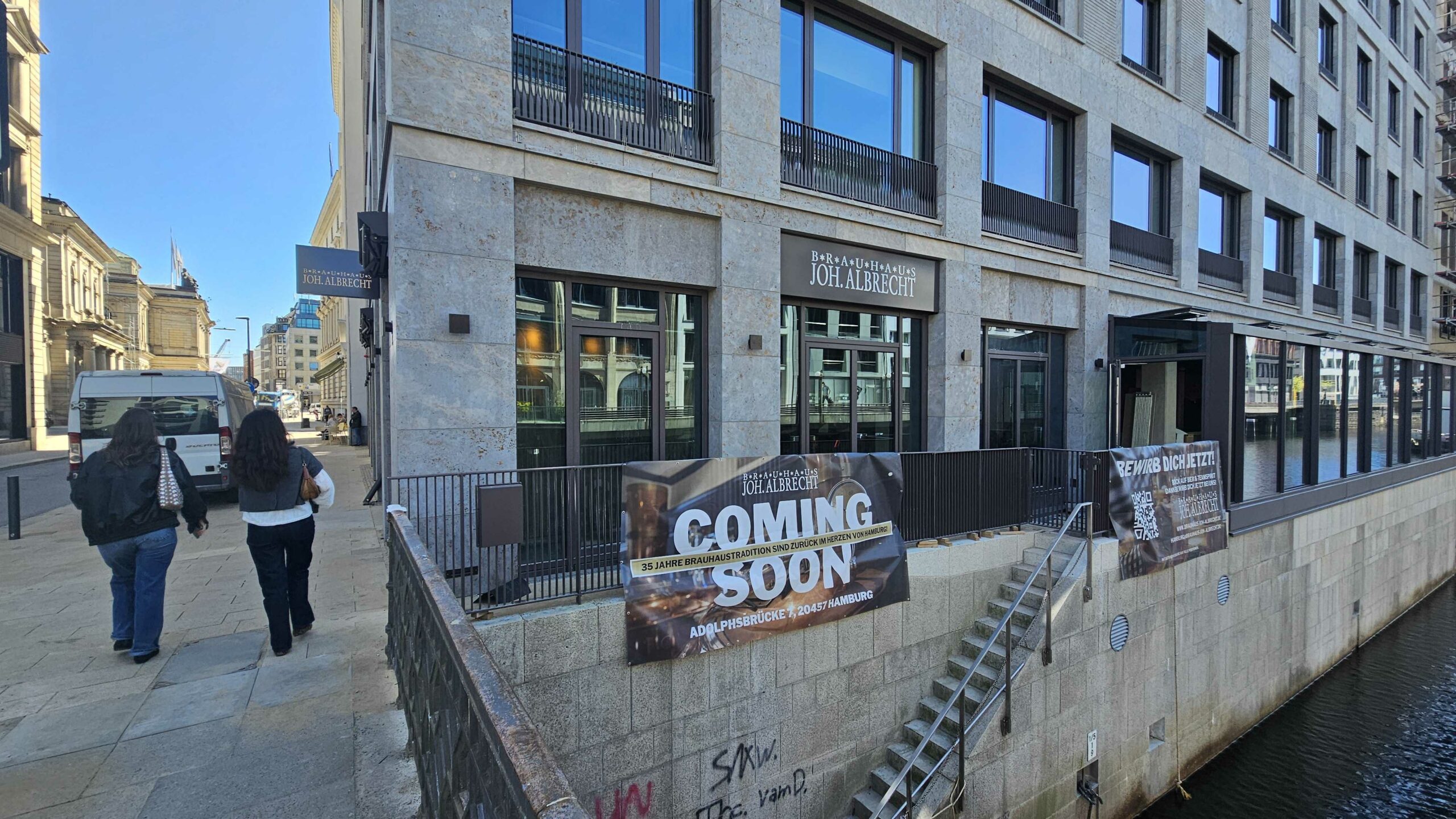 „Coming soon“: Das Brauhaus „Joh. Albrecht“ eröffnet bald wieder in Hamburg.