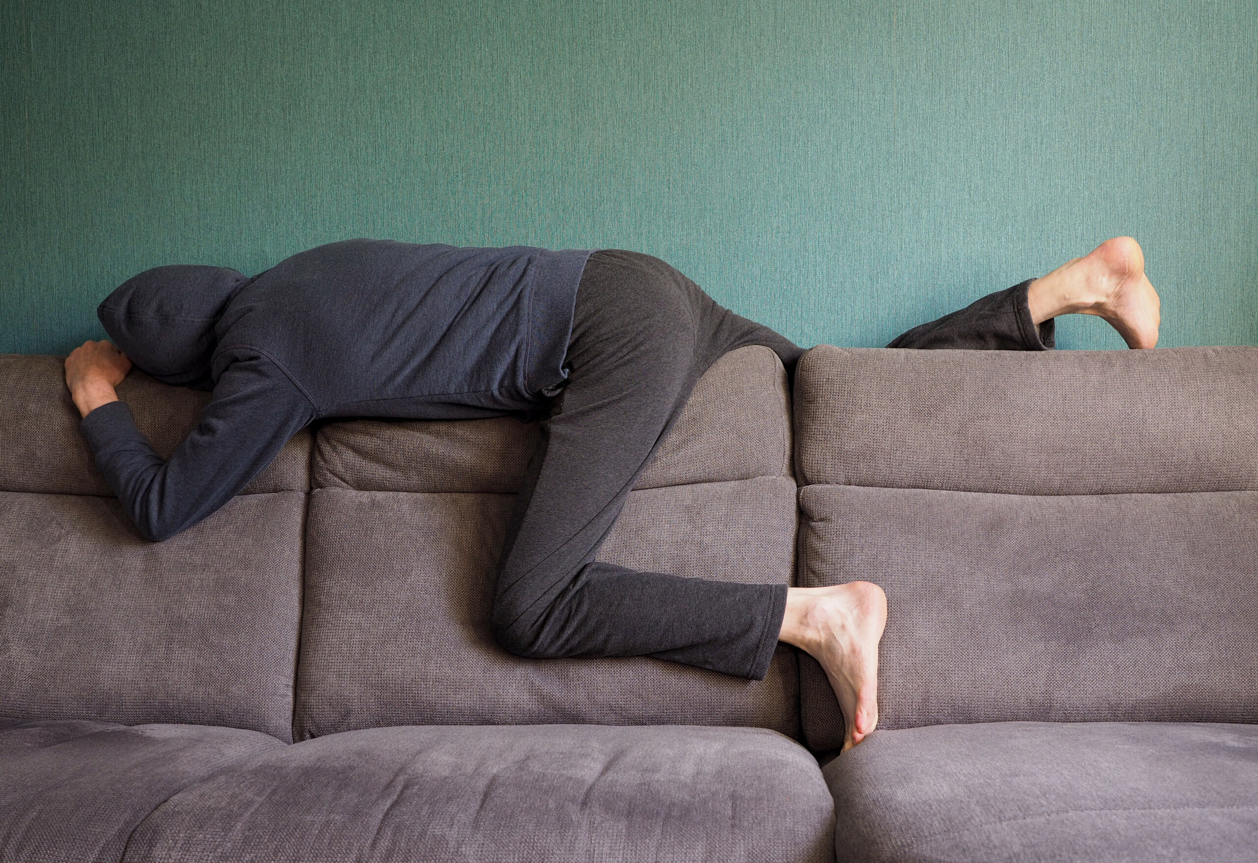 Wohnzimmer Couch Mann