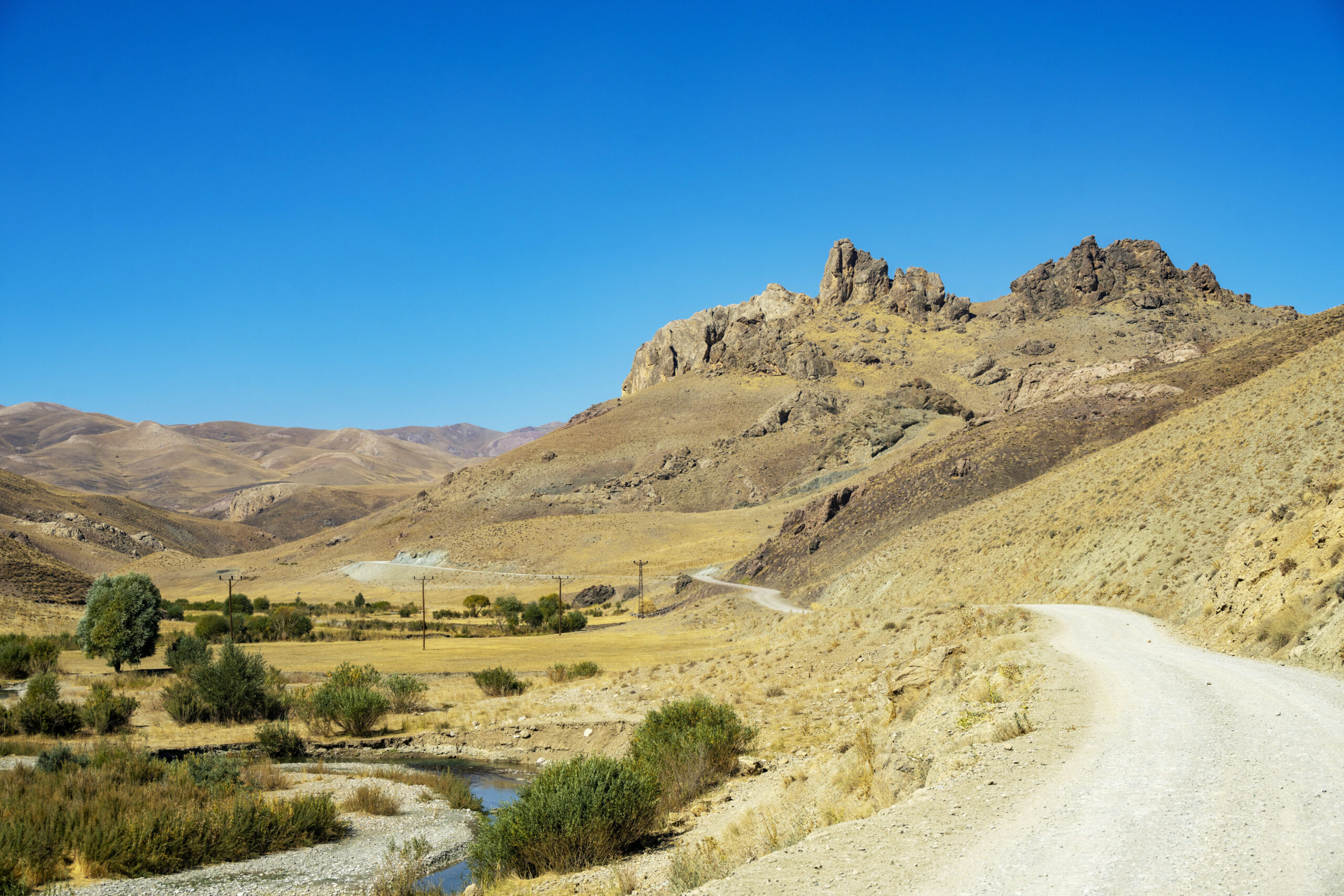 Eine Landschaft in der Provinz Van im Osten der Türkei.