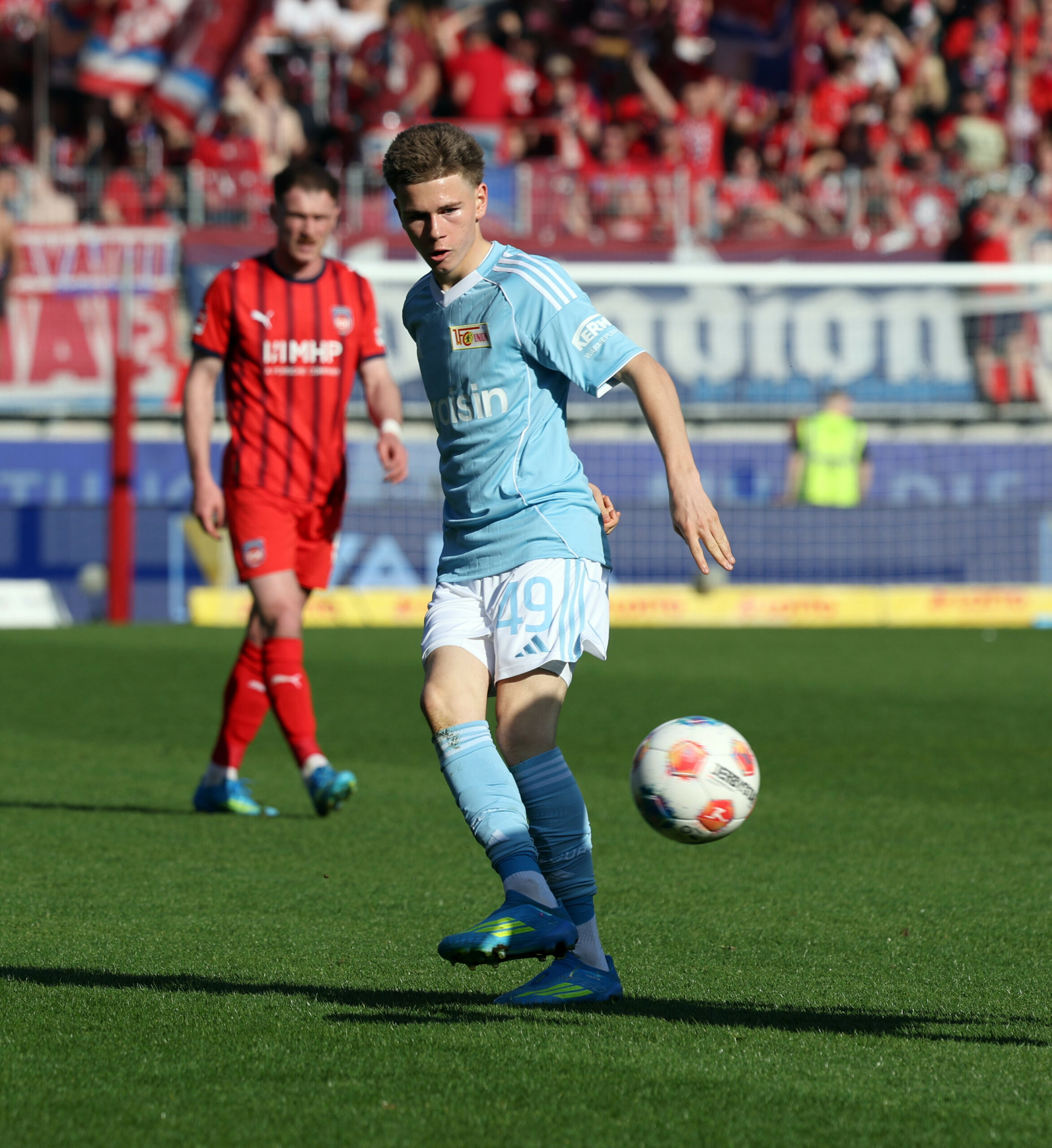 Linus Güther bei seinem Debüt für Union Berlin