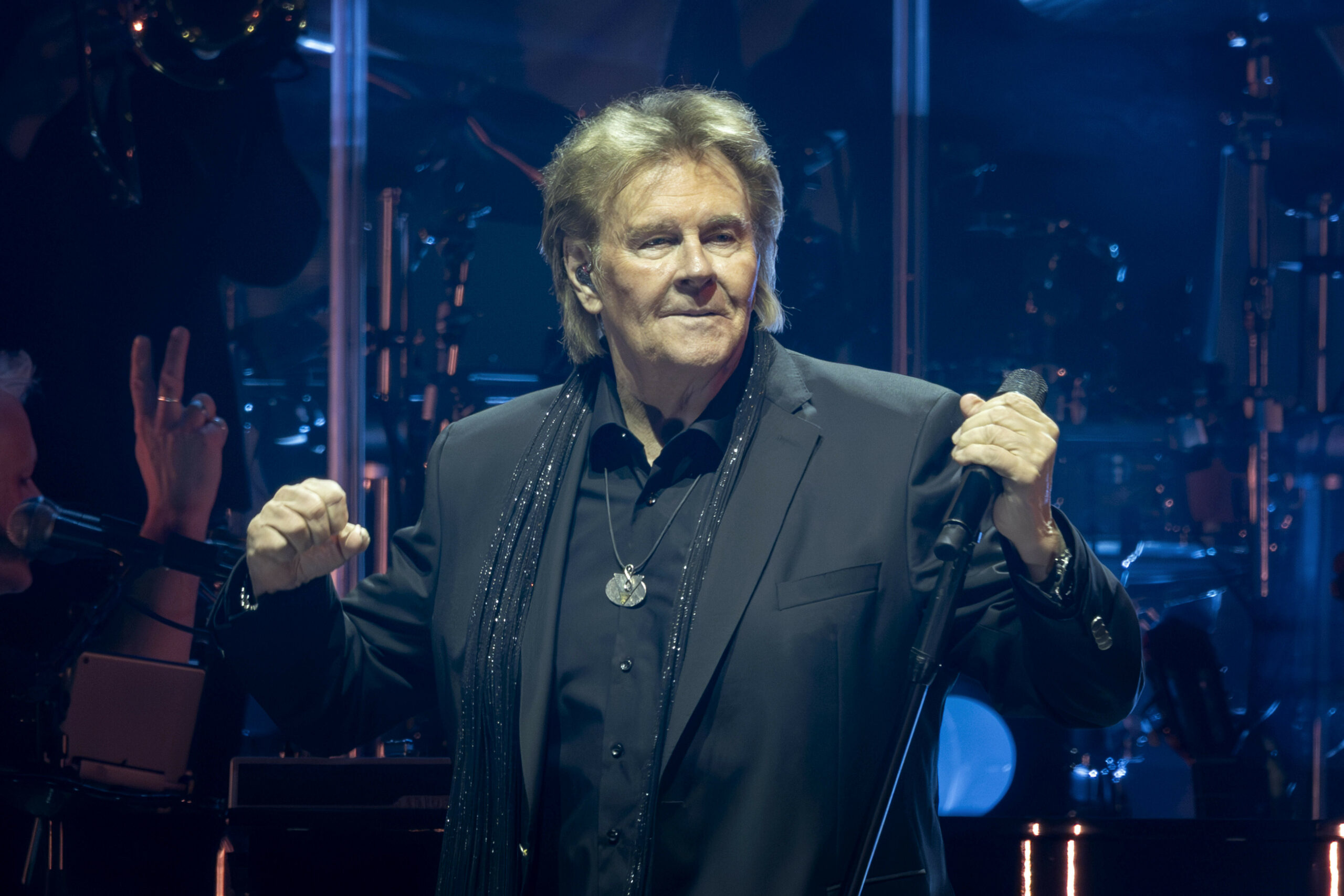 Der Sänger Howard Carpendale in der Uber Arena in Berlin.