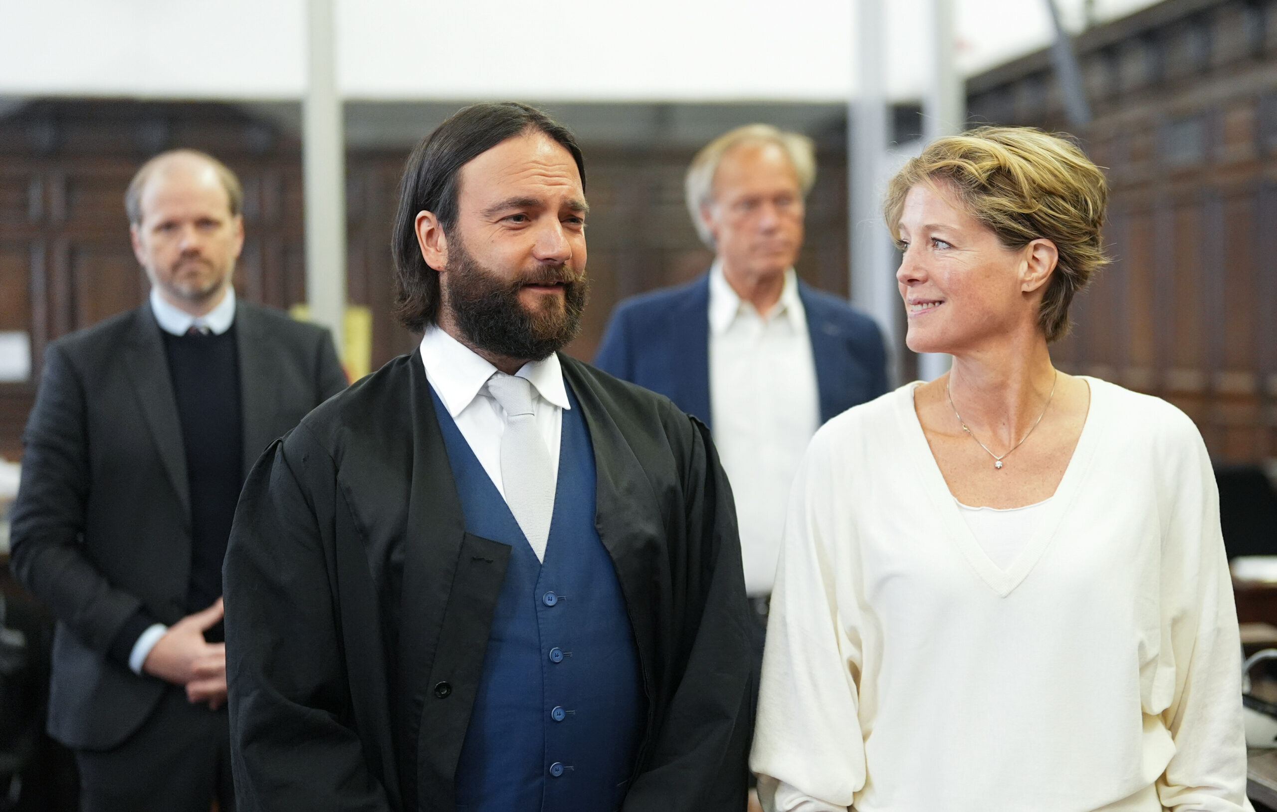 Christina Block und ihr Anwalt Ingo Bott im Gericht.