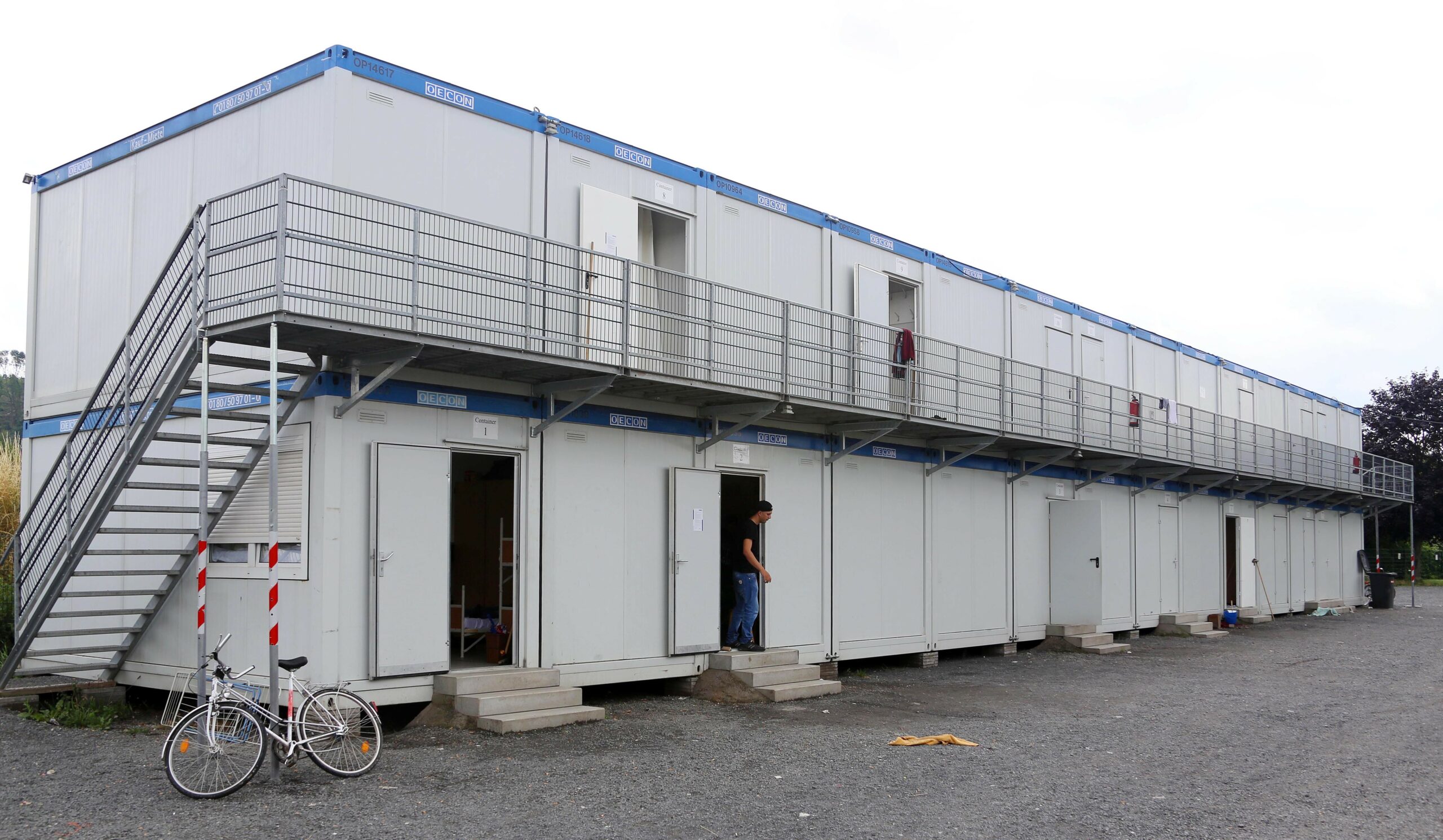 Wohncontainer im Grenzdurchgangslager Friedland (Archivbild).