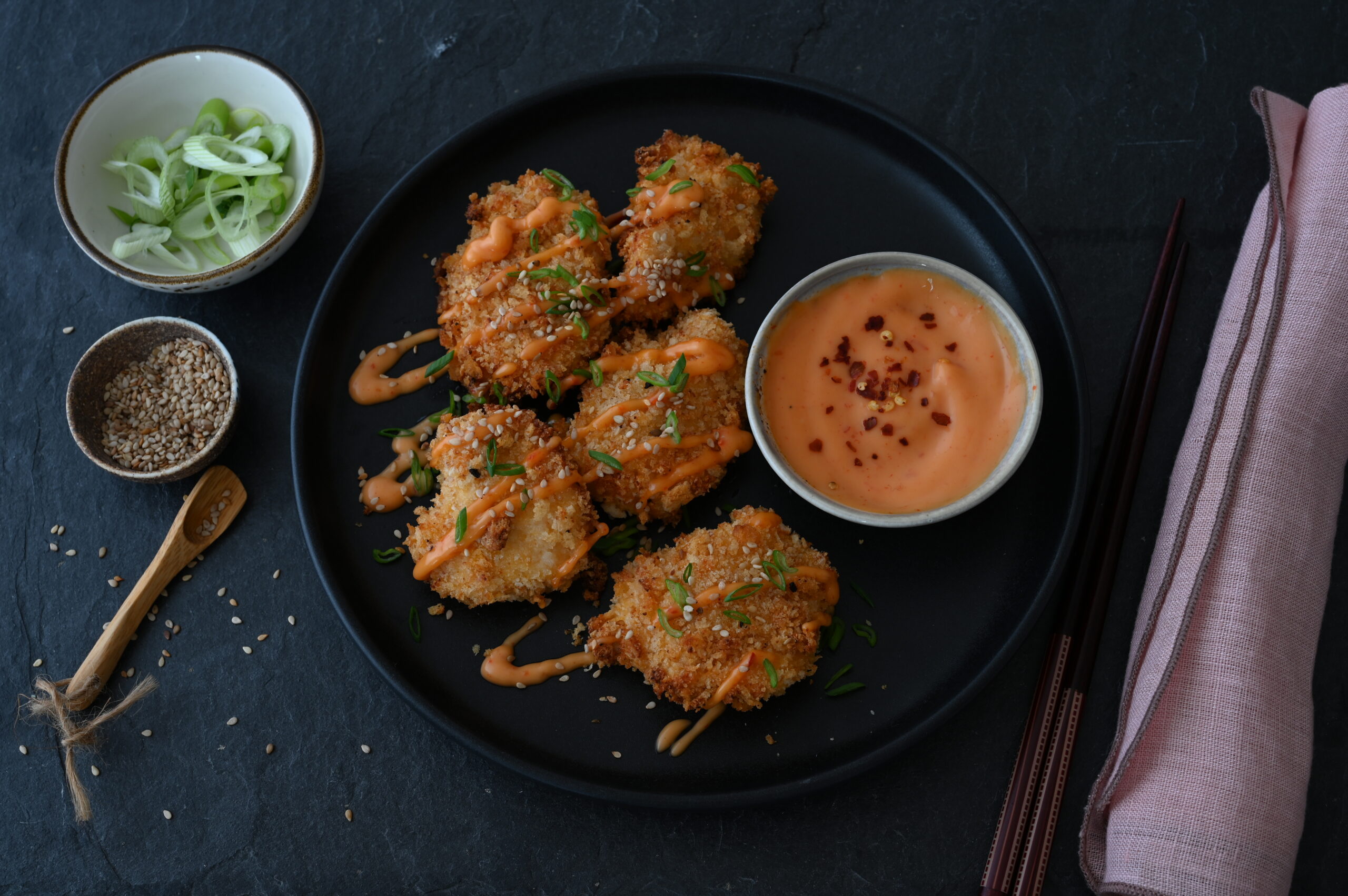 Bang Bang Chicken für den Ofen: Food-Bloggerin Julia Uehren hat das Gericht so abgewandelt, dass es nicht frittiert werden muss.