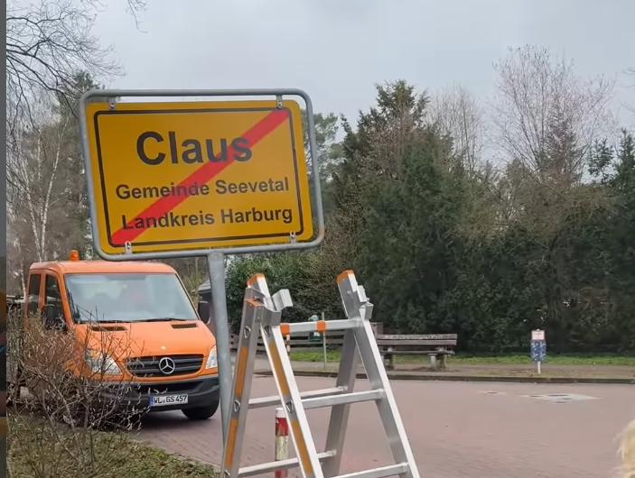 Ortsschild Claus