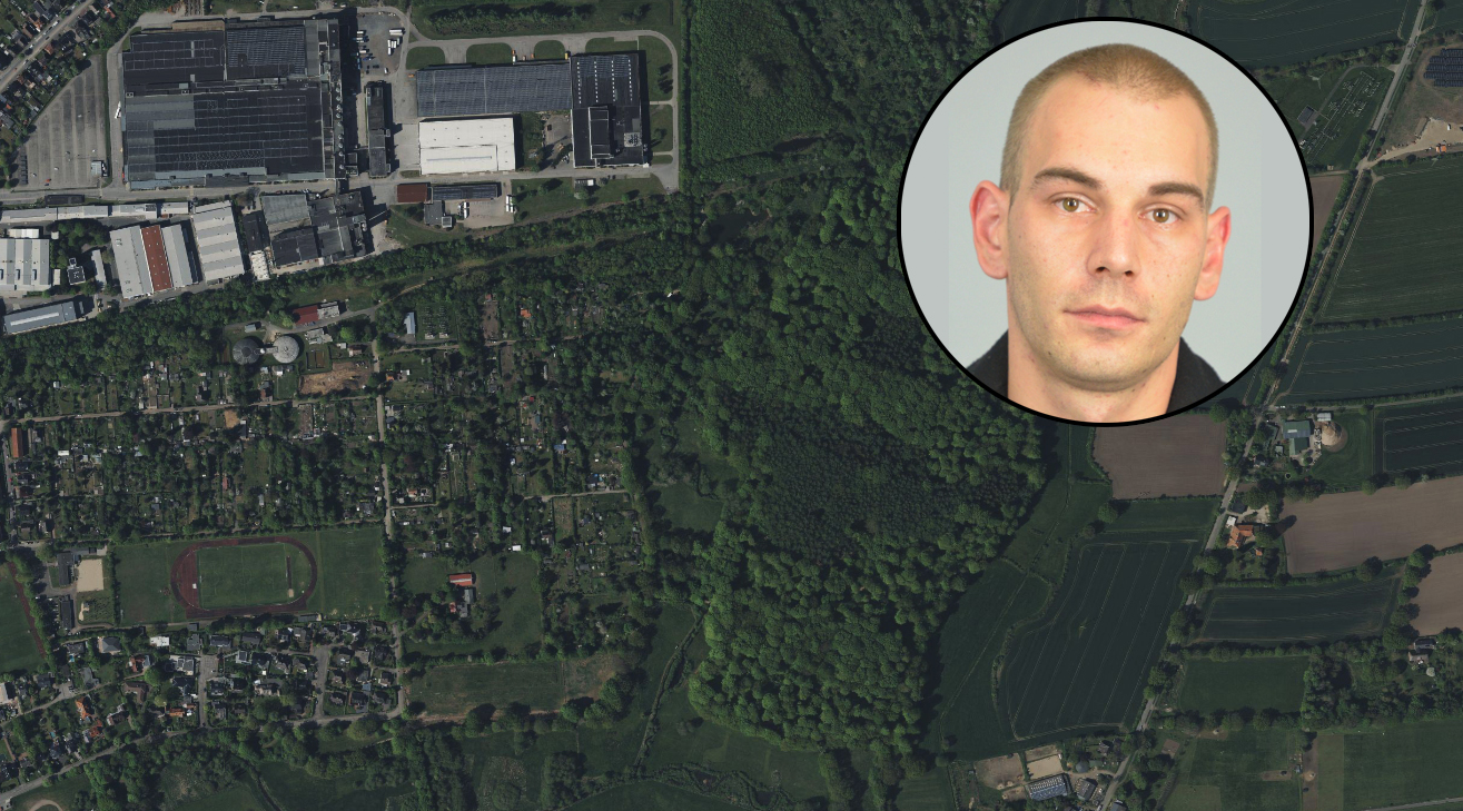 Das Brachenfelder Gehölz in Neumünster. Hier wurden die Knochen gefunden. (Screenshot Google Maps)