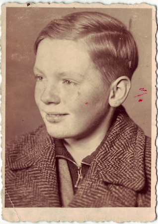 Fred Leser als 14-Jähriger kurz vor der Deportation nach Riga.