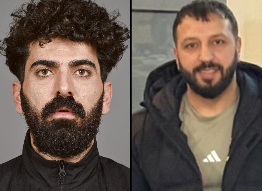 Zwei Fotos von zwei Männern nebeneinander. Beide tragen dunkle Haare und einen dunklen Bart.