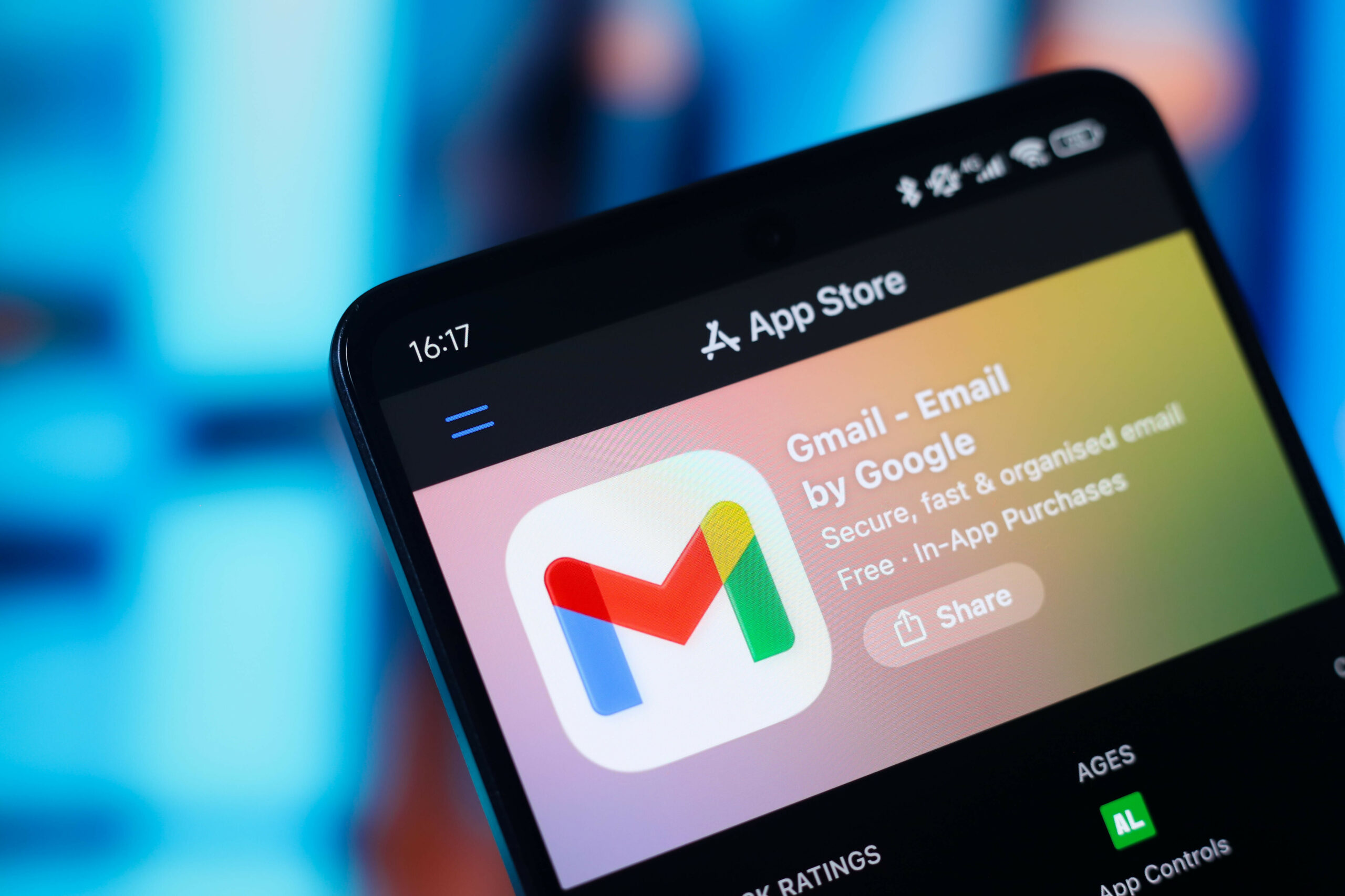 Gmail-Symbol auf einem Smartphone