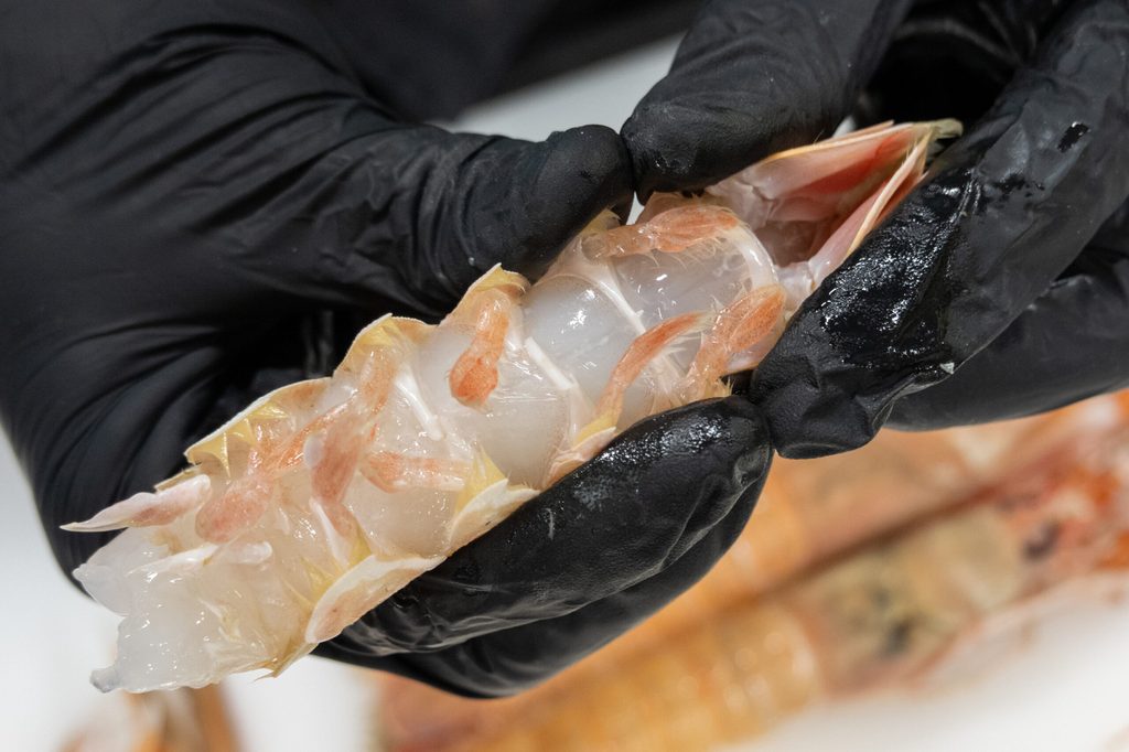 Übungssache: Die Kruste von Scampi zu knacken, ist anfangs gar nicht so leicht.