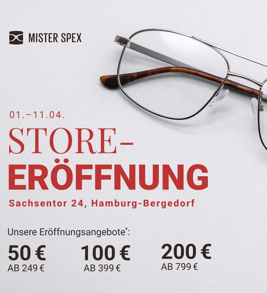 Mister Spex Eröffnungsangebote