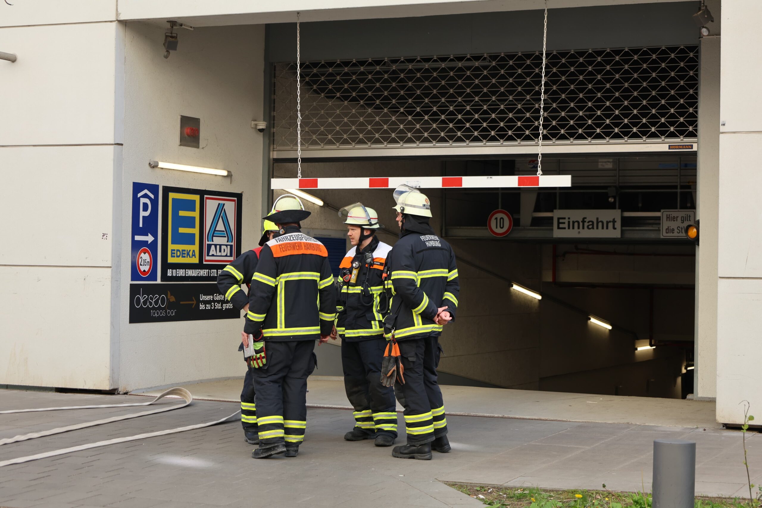 Feuerwehreinsatz in der HafenCity