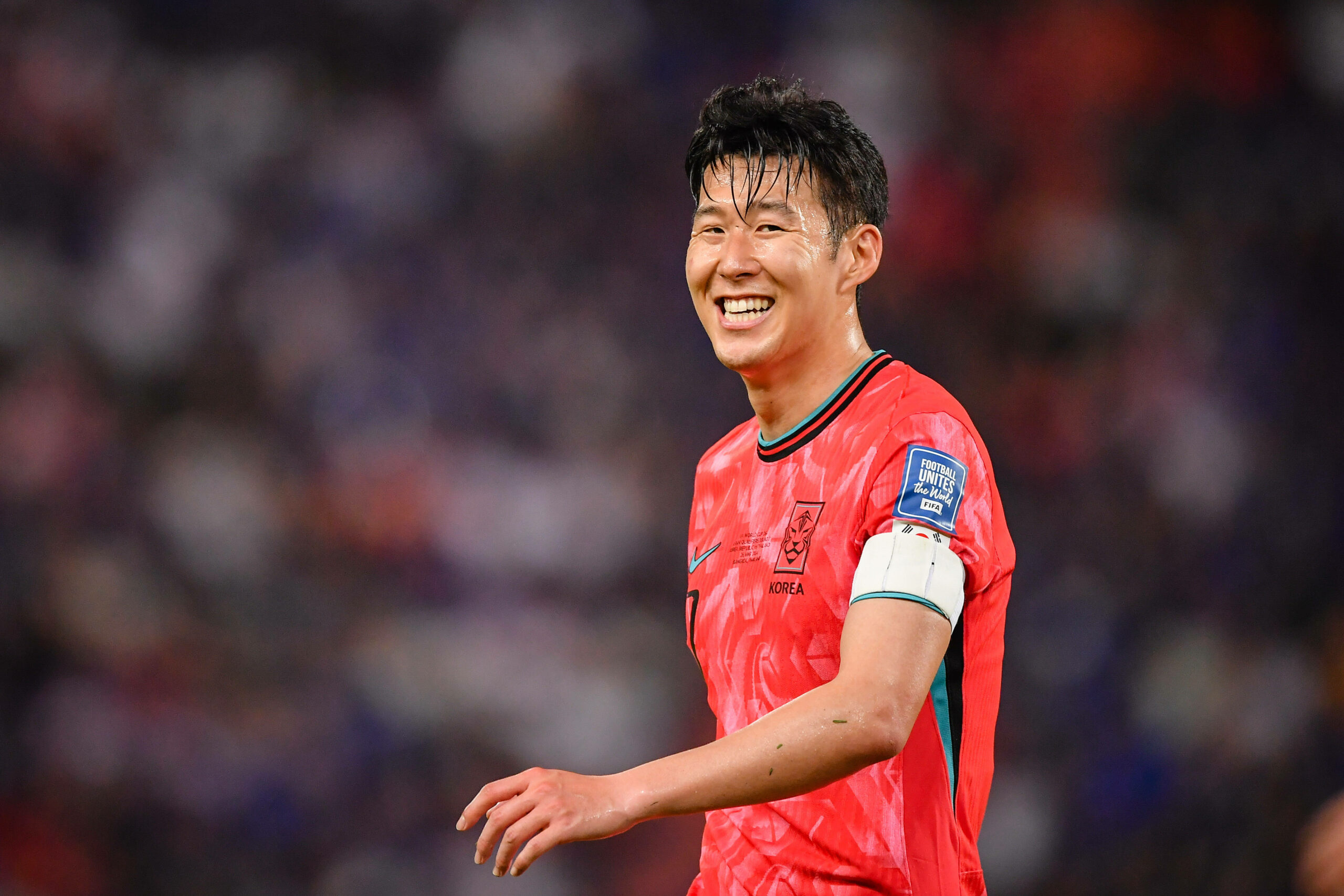 Ex-HSV-Profi Heung-min Son bei einem Spiel mit der Nationalmannschaft von Südkorea