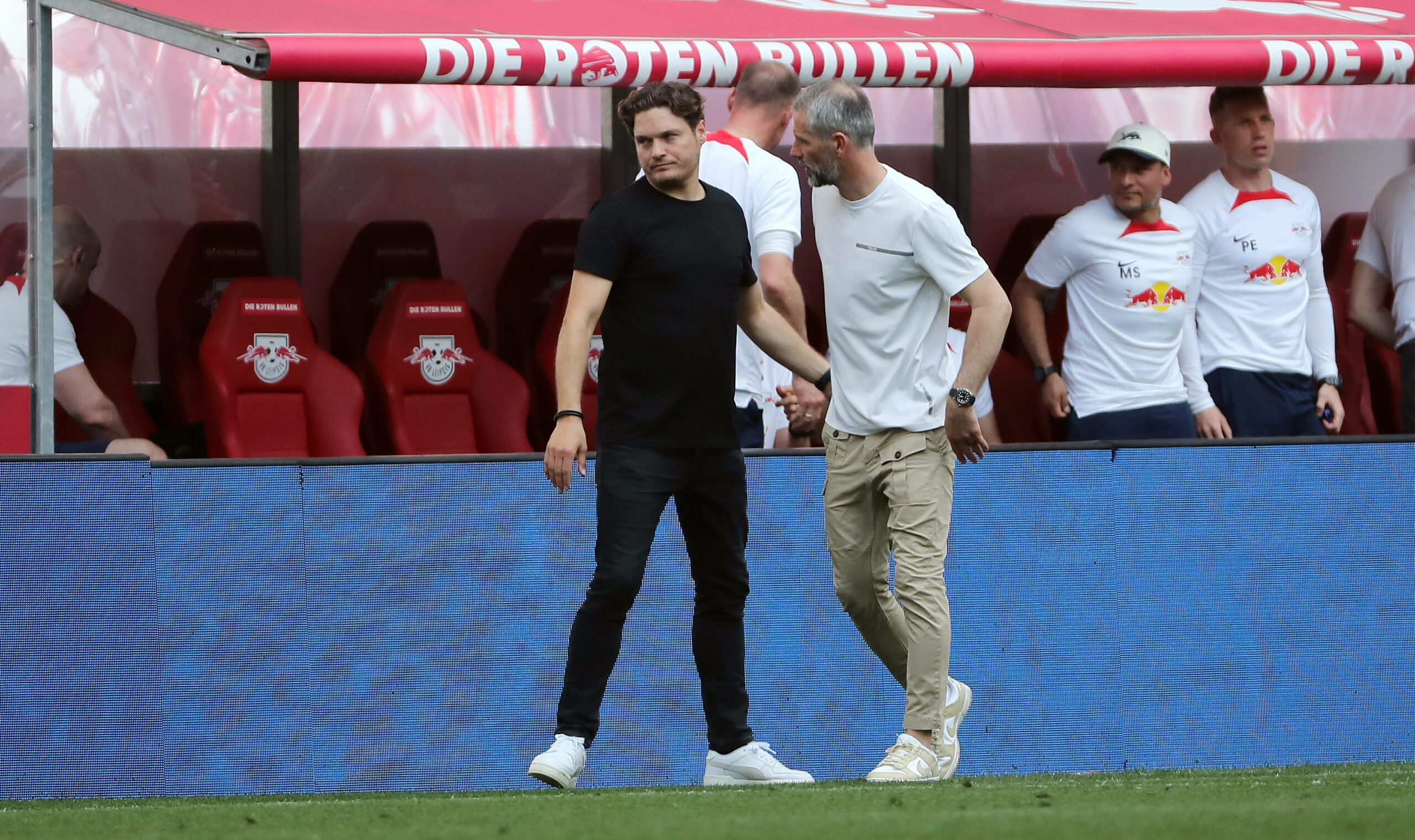 Marco Rose und Edin Terzic im Gespräch