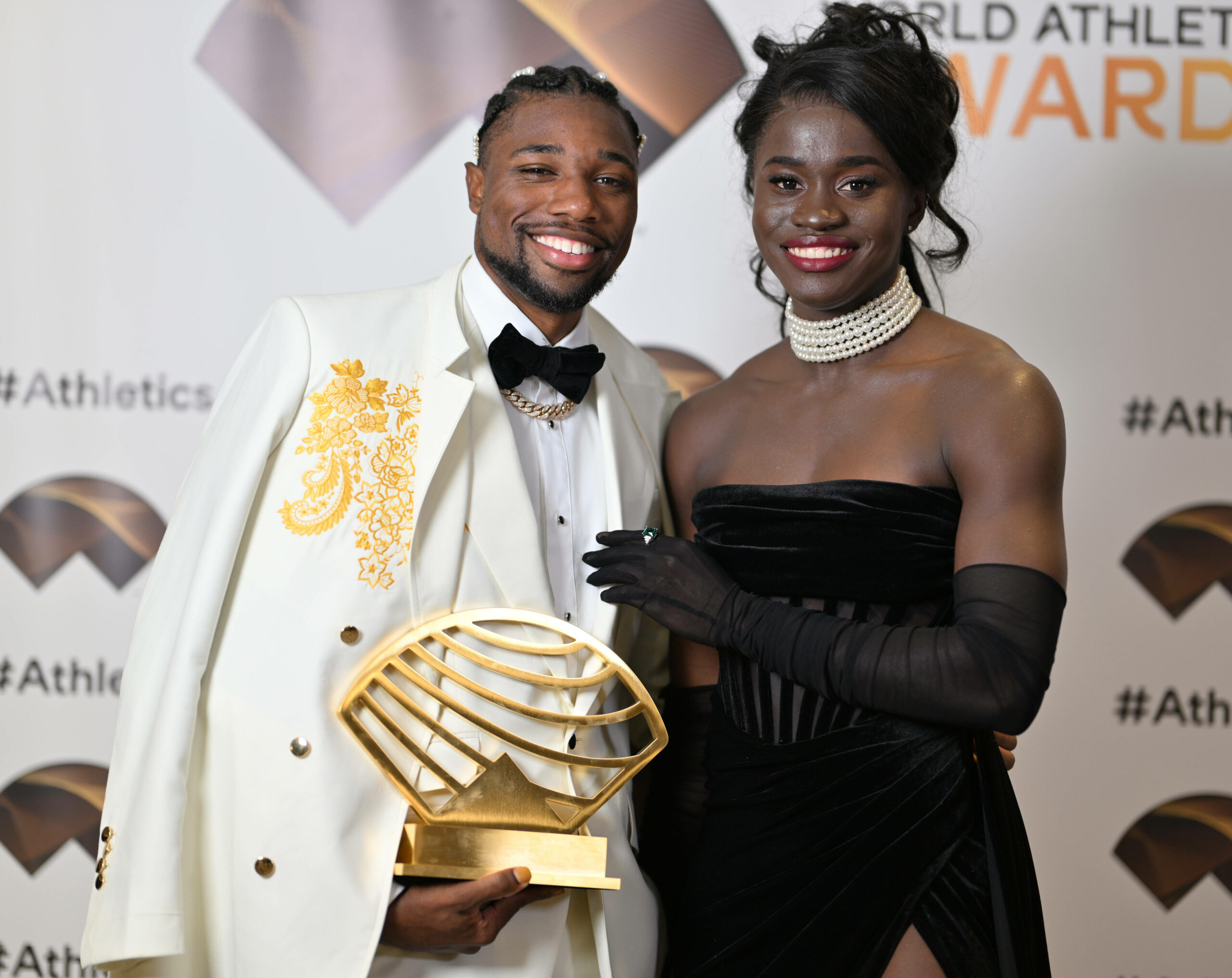 US-Sprintstar Noah Lyles mit Junelle Bromfield