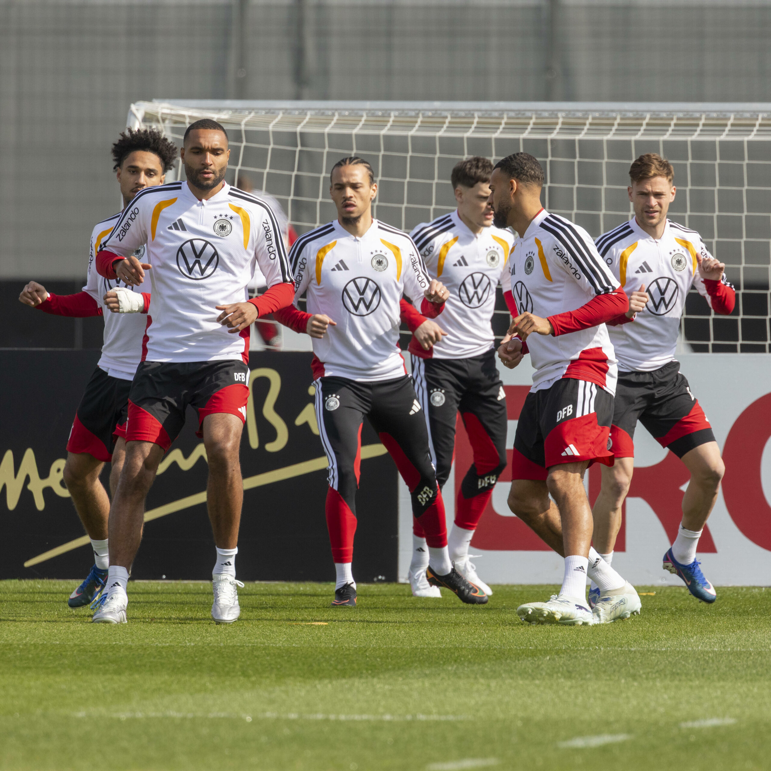 Das DFB-Team beim Training