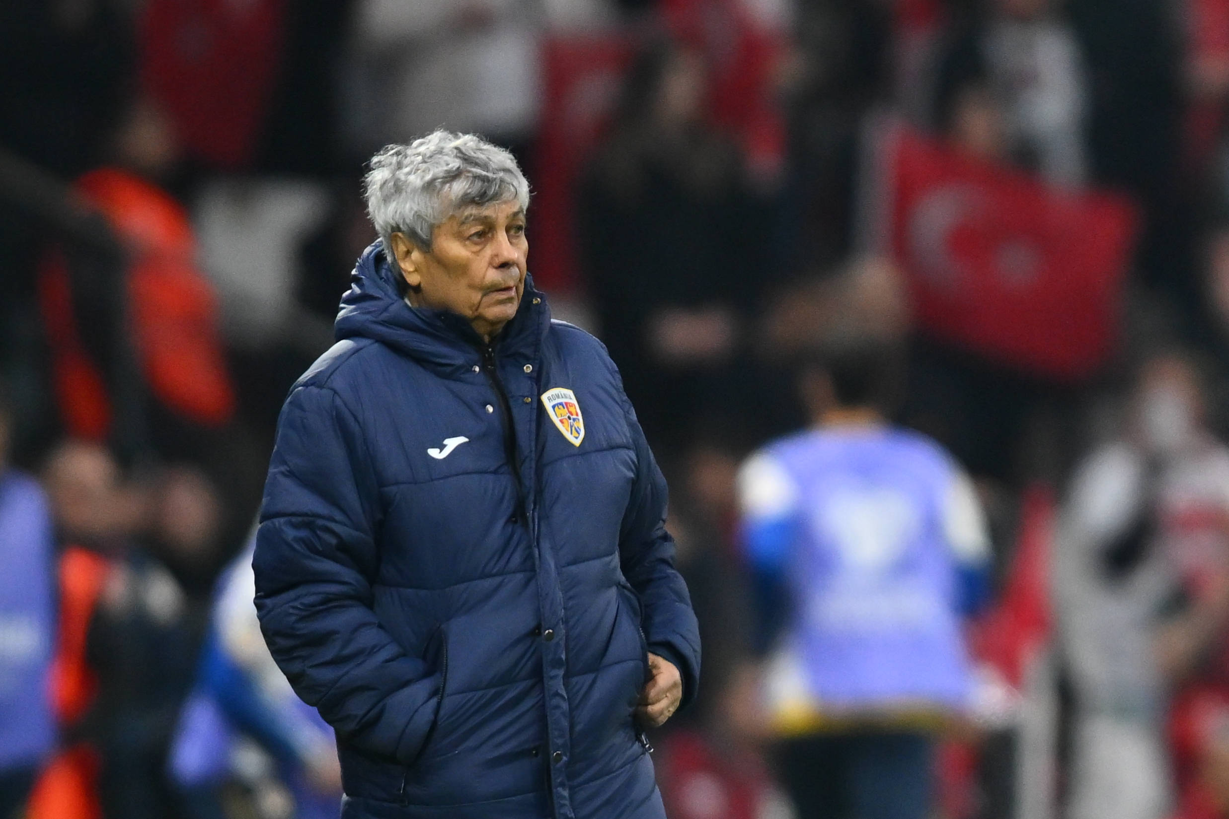 Mircea Lucescu am Spielfeldrand