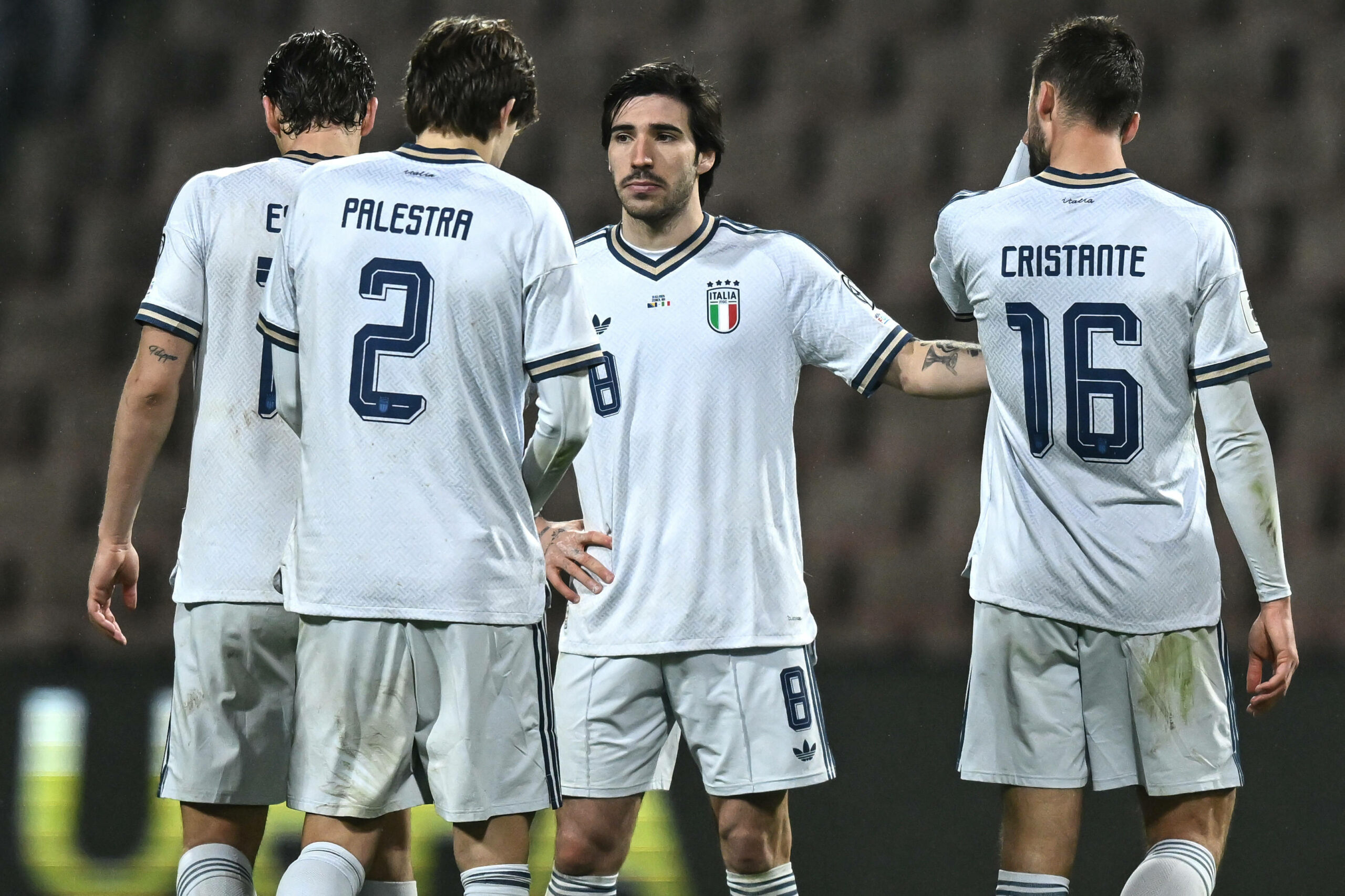 italienische Fußballer diskutieren