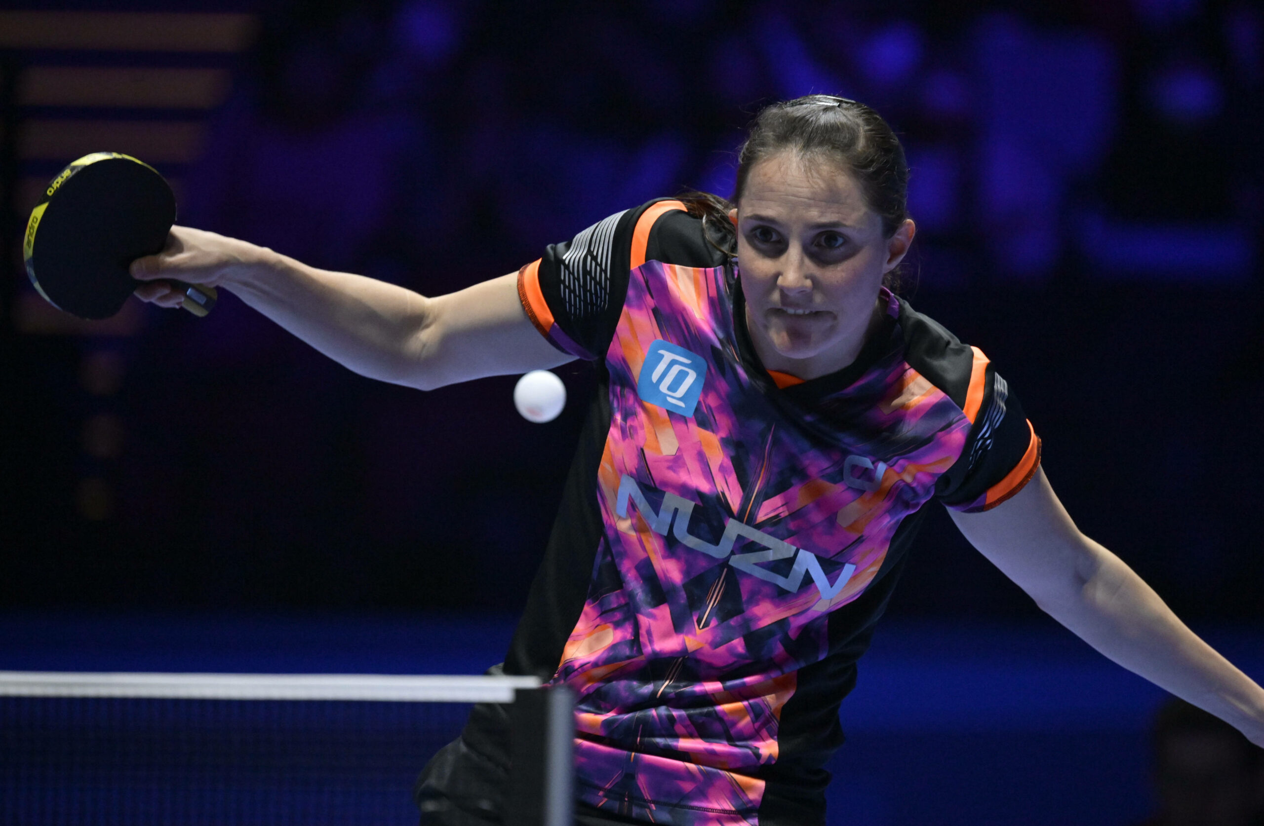 Sabine Winter beim Tischtennis