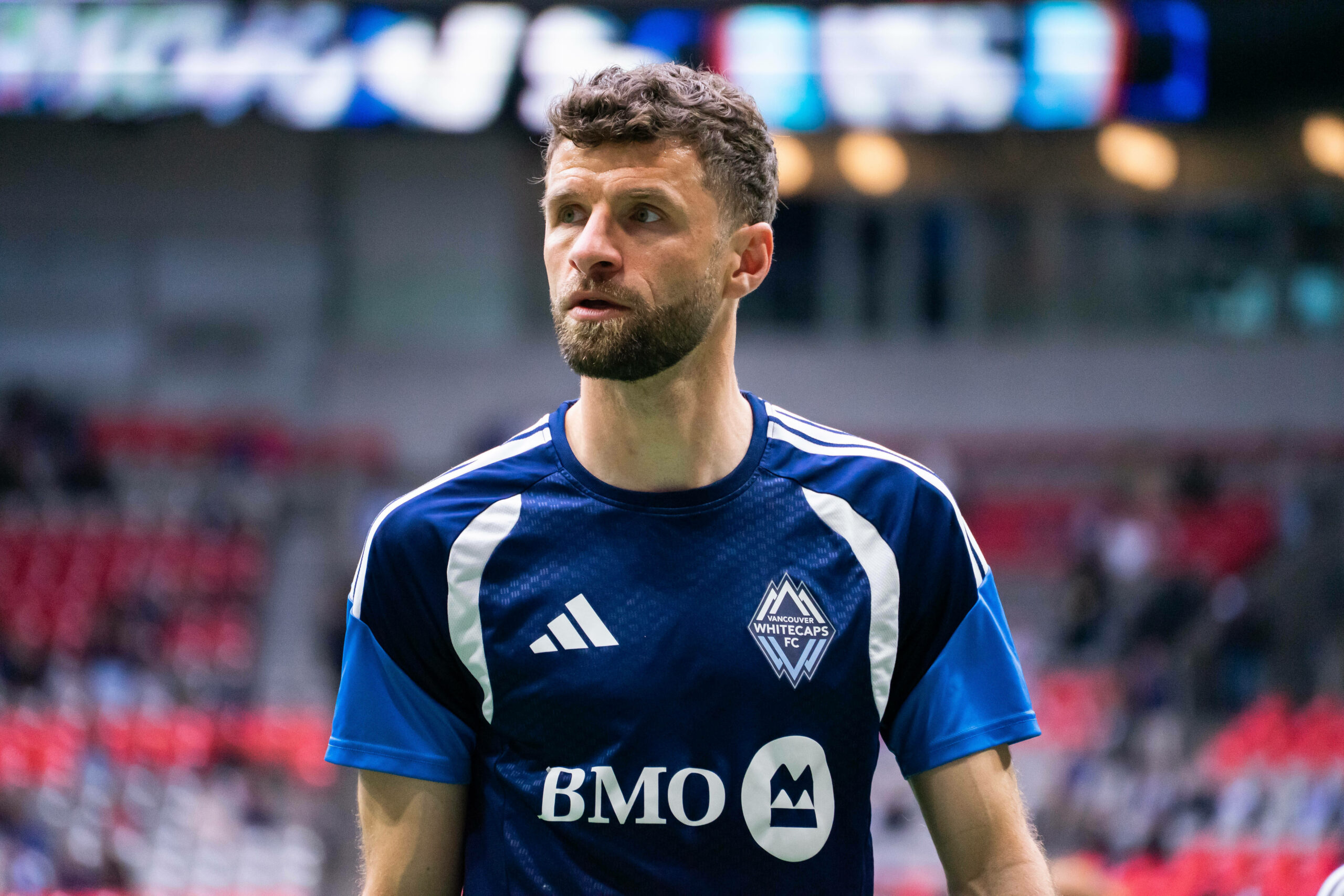 Thomas Müller beim Aufwärmen der Vancouver Whitecaps