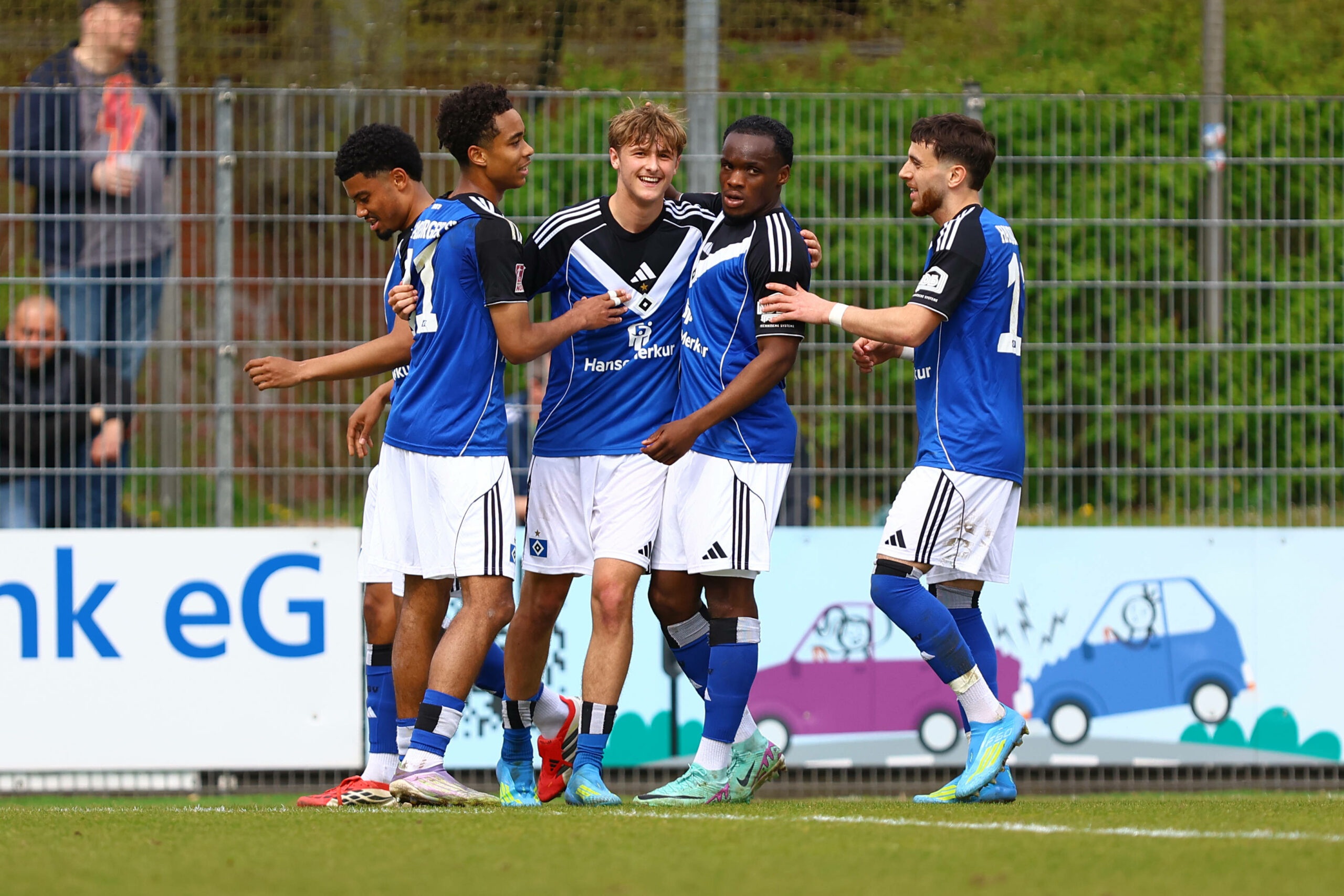 Der HSV-Nachwuchs jubelt
