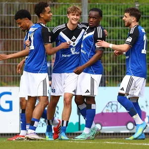 Der HSV-Nachwuchs jubelt