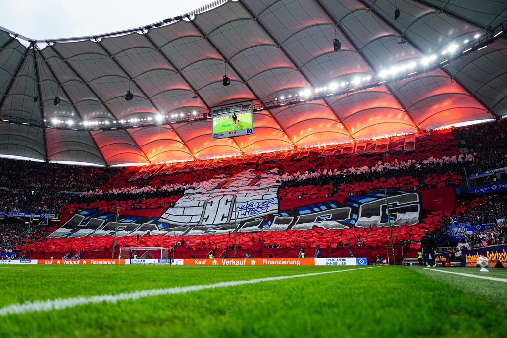 Hamburg-Choreografie im Volksparkstadion