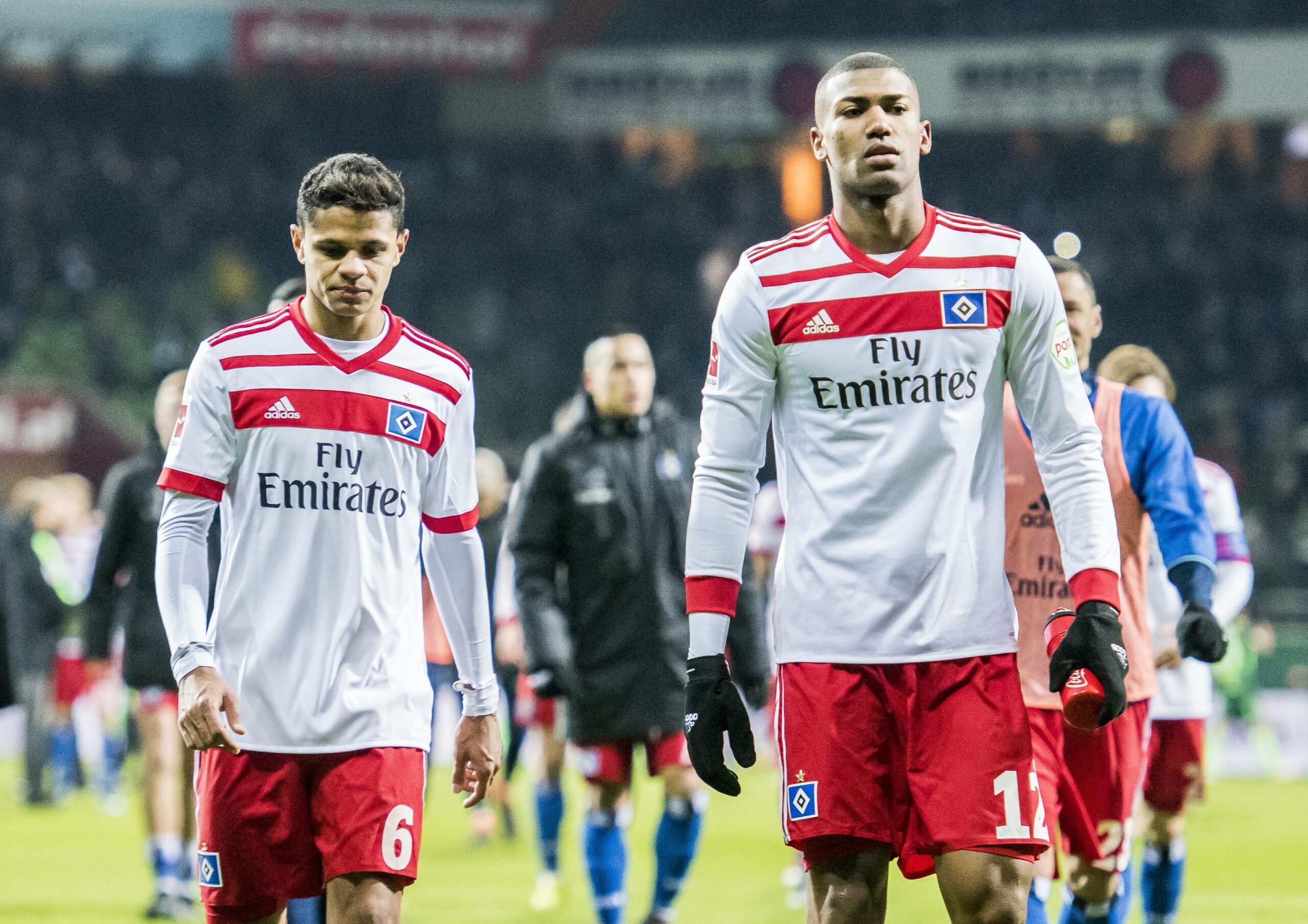 Douglas Santos und Walace im HSV-Trikot