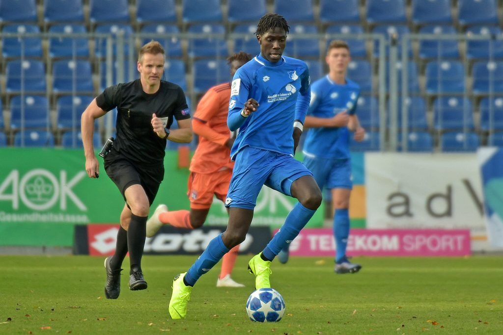 Bei einem Spiel mit der U19 der TSG Hoffenheim