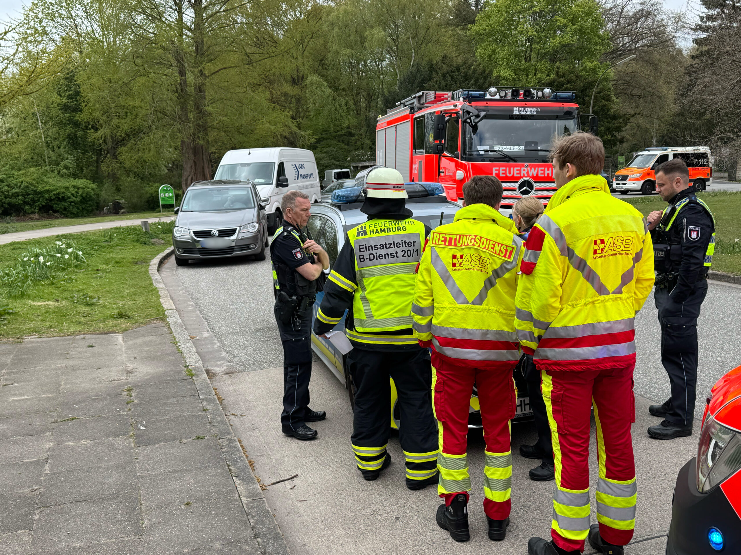 Kräfte am Einsatzort