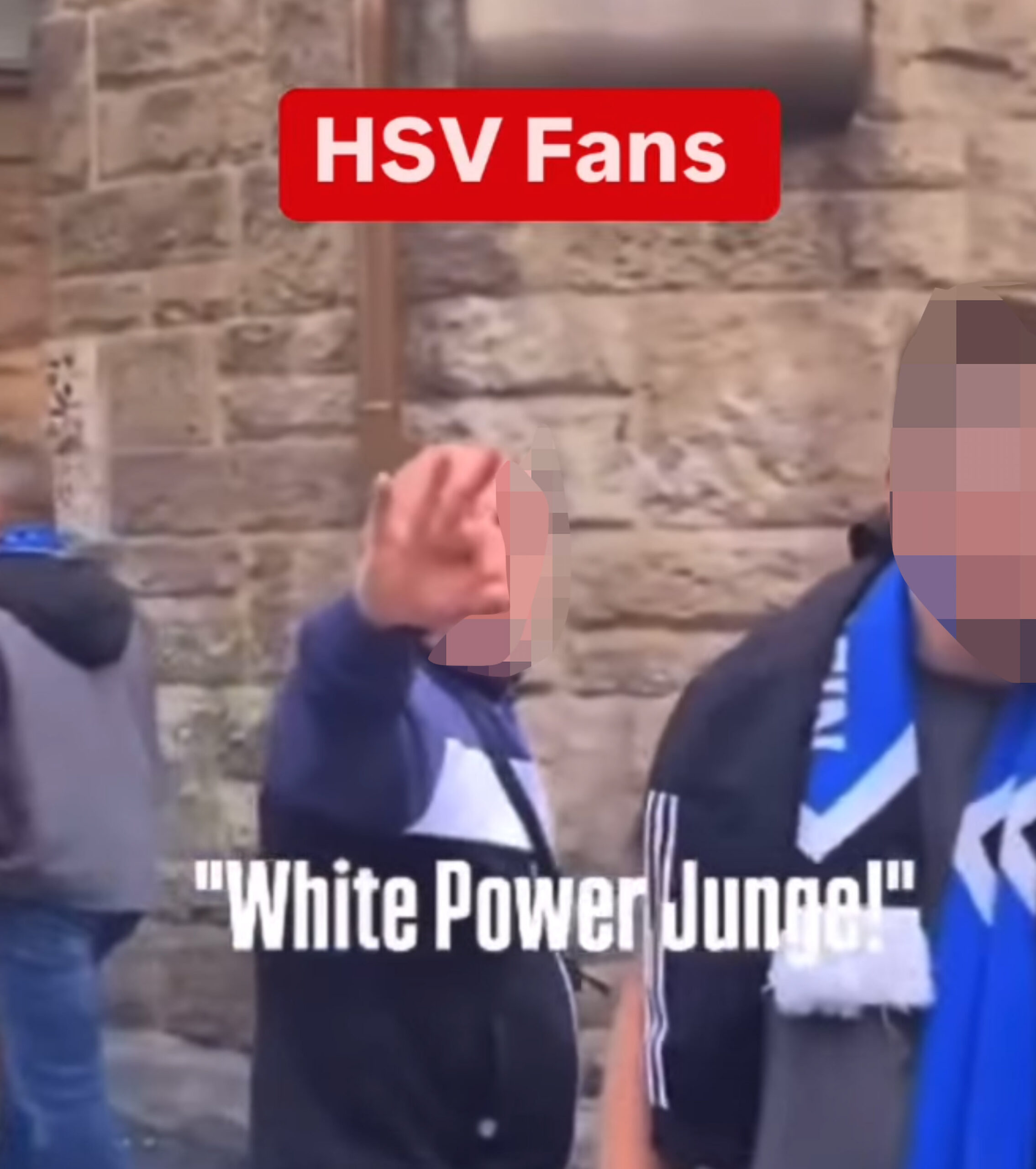 Die HSV-Fans während des Vorfalls im Jahr 2024 am Hauptbahnhof.