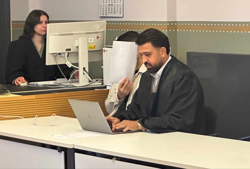 Angeklagter vor Gericht