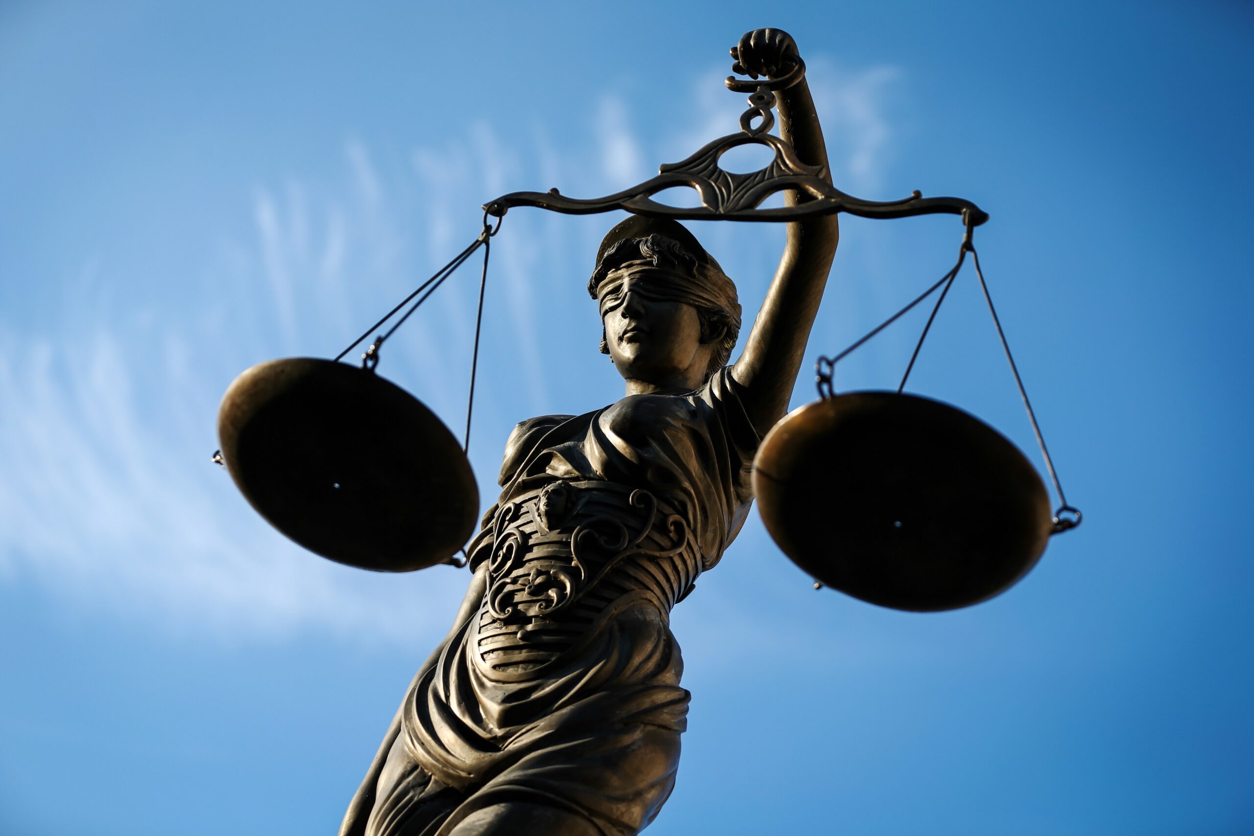 Justitia, die römische Göttin der Gerechtigkeit.